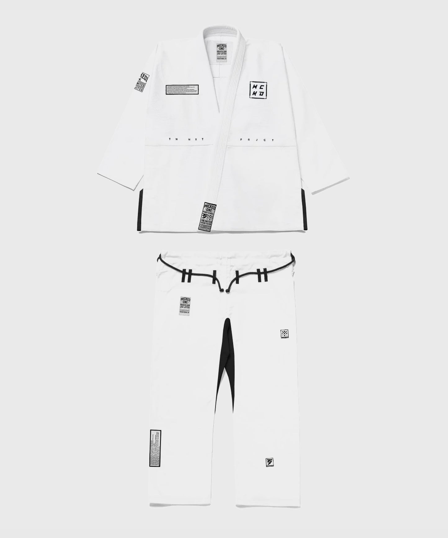 Wicked One Score Kimono JJB - Bianco