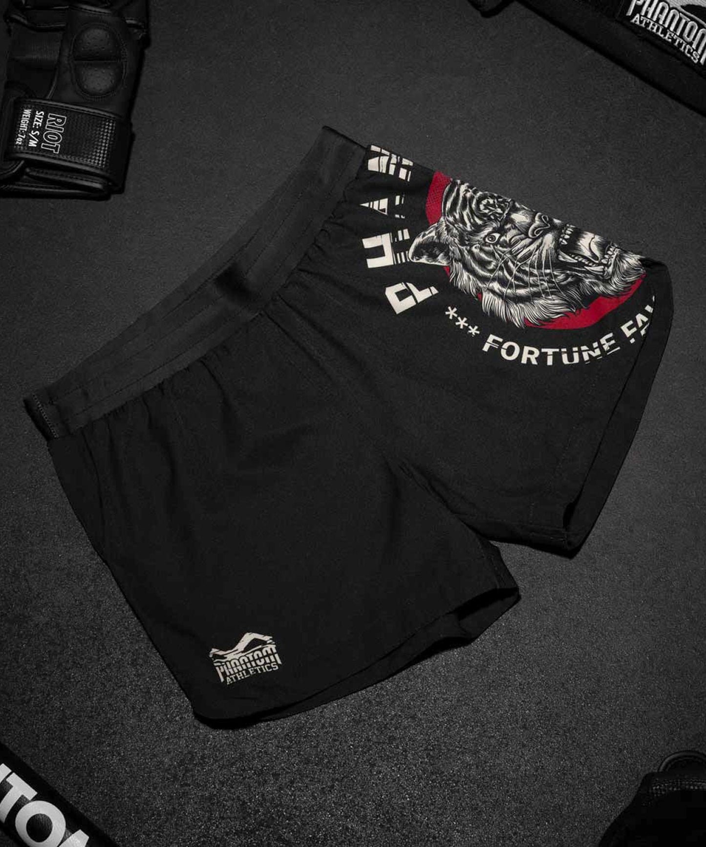 Short de MMA Phantom Athletics Fusion Tiger Unit - Noir
