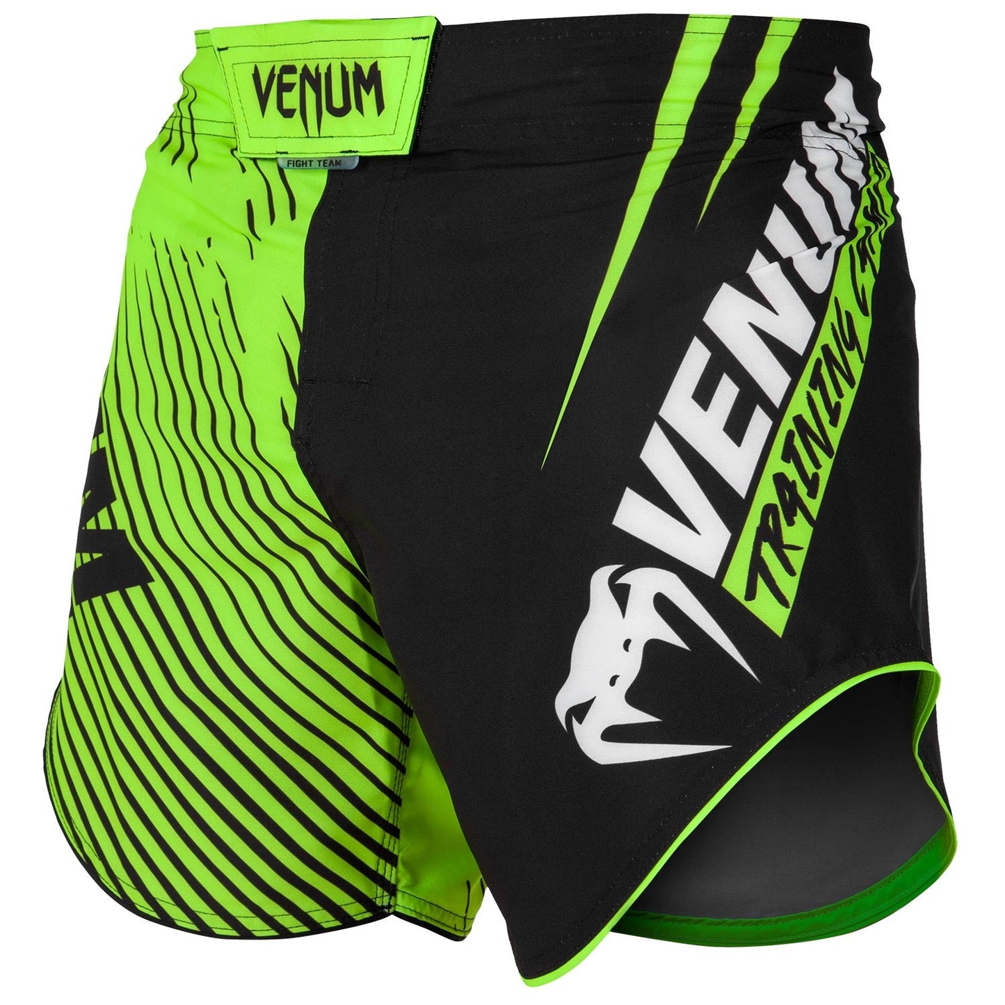 Venum Training Camp 2.0 short fightshorts - Black/Fluorescent Yellow