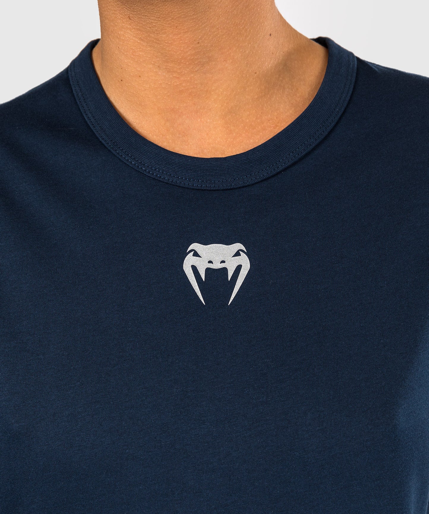 UFC Fusion by Venum Fight Week Damen Kurzarm Baumwoll T-Shirt - Solid Ozeanisches Blau