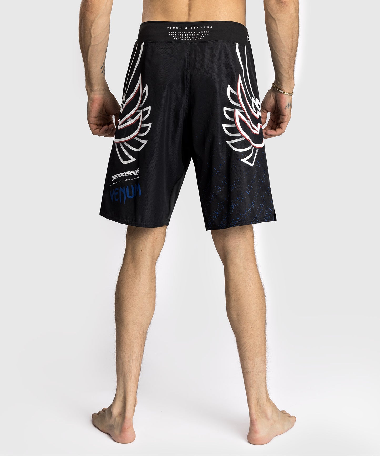 Venum x TEKKEN 8 - Jin Kazama Pantalones de Lucha - Azul/Negro/Blanco