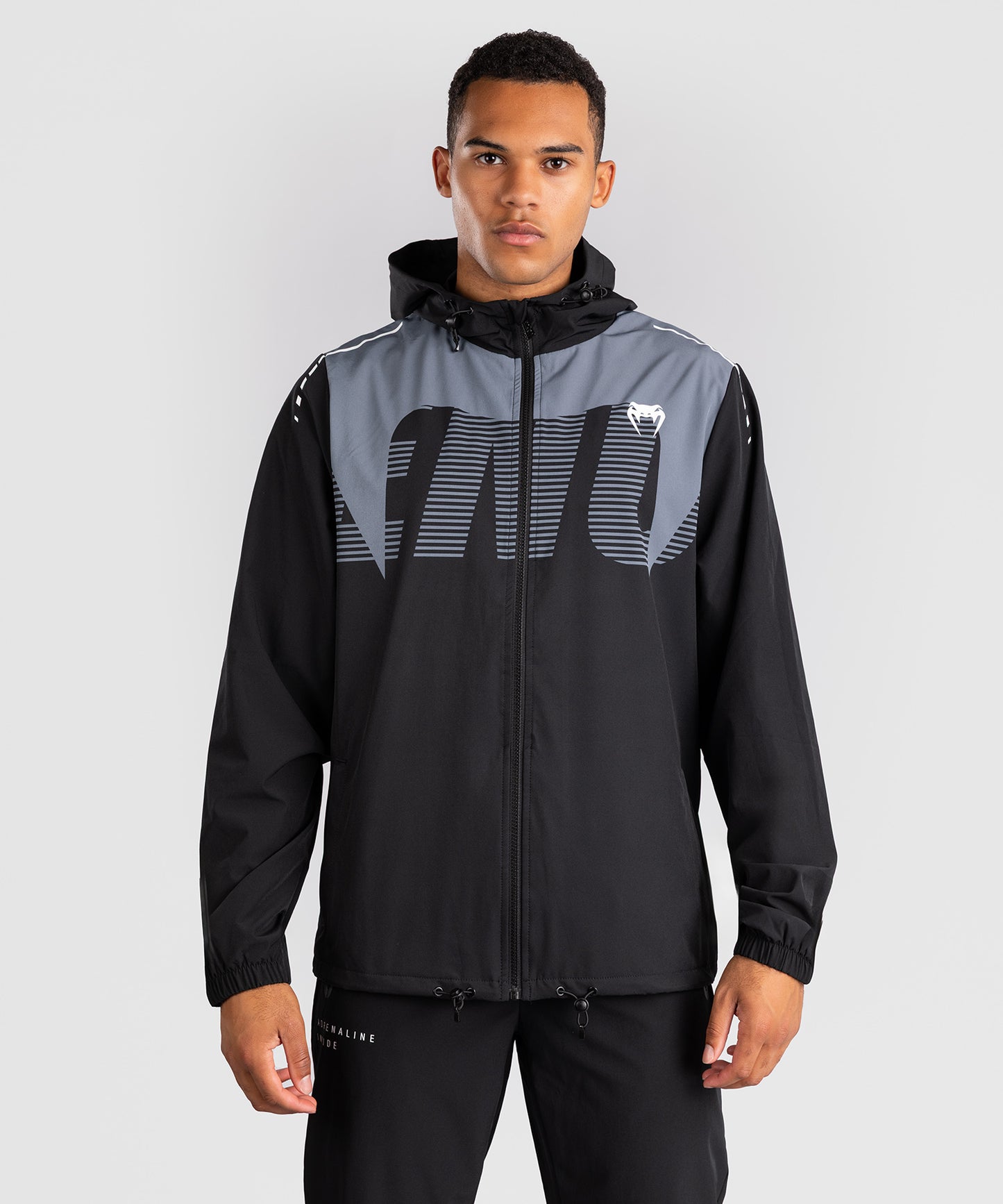 Venum Adrenaline Trainingsjacke – Schwarz/Silbergrau