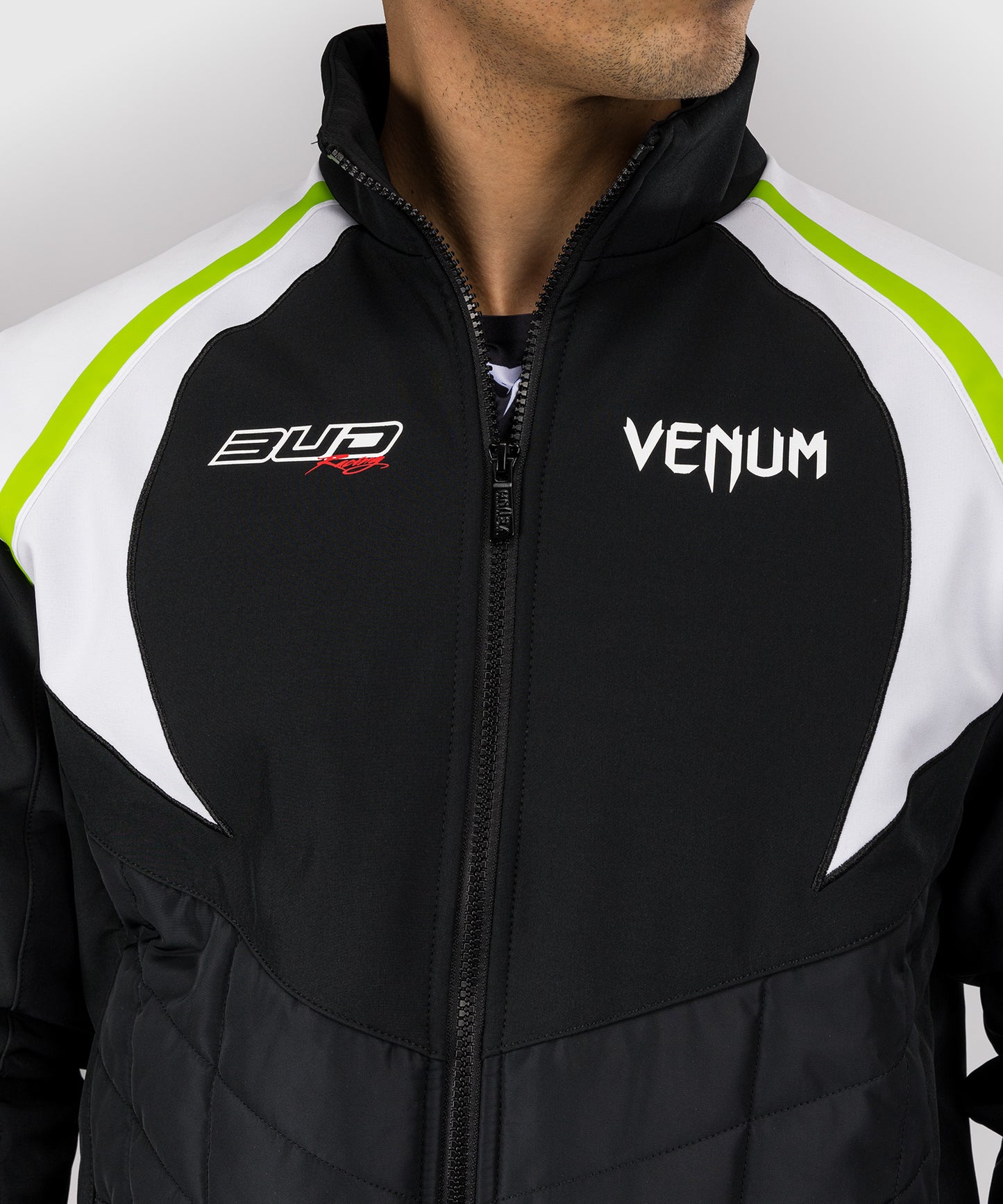 Veste pour Hommes Venum x Bud Racing - Noir/Blanc/Citron Vert