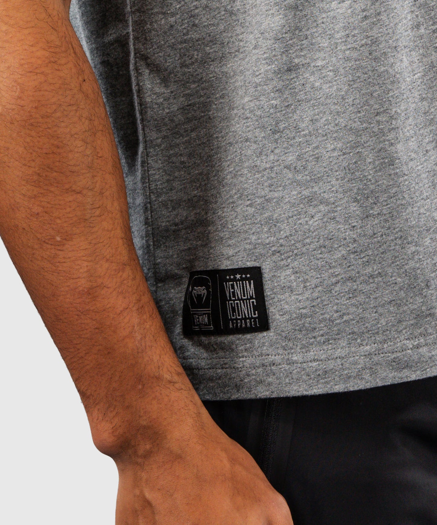 Venum Fight Icon Camiseta de Algodón - Gris Jaspeado Claro