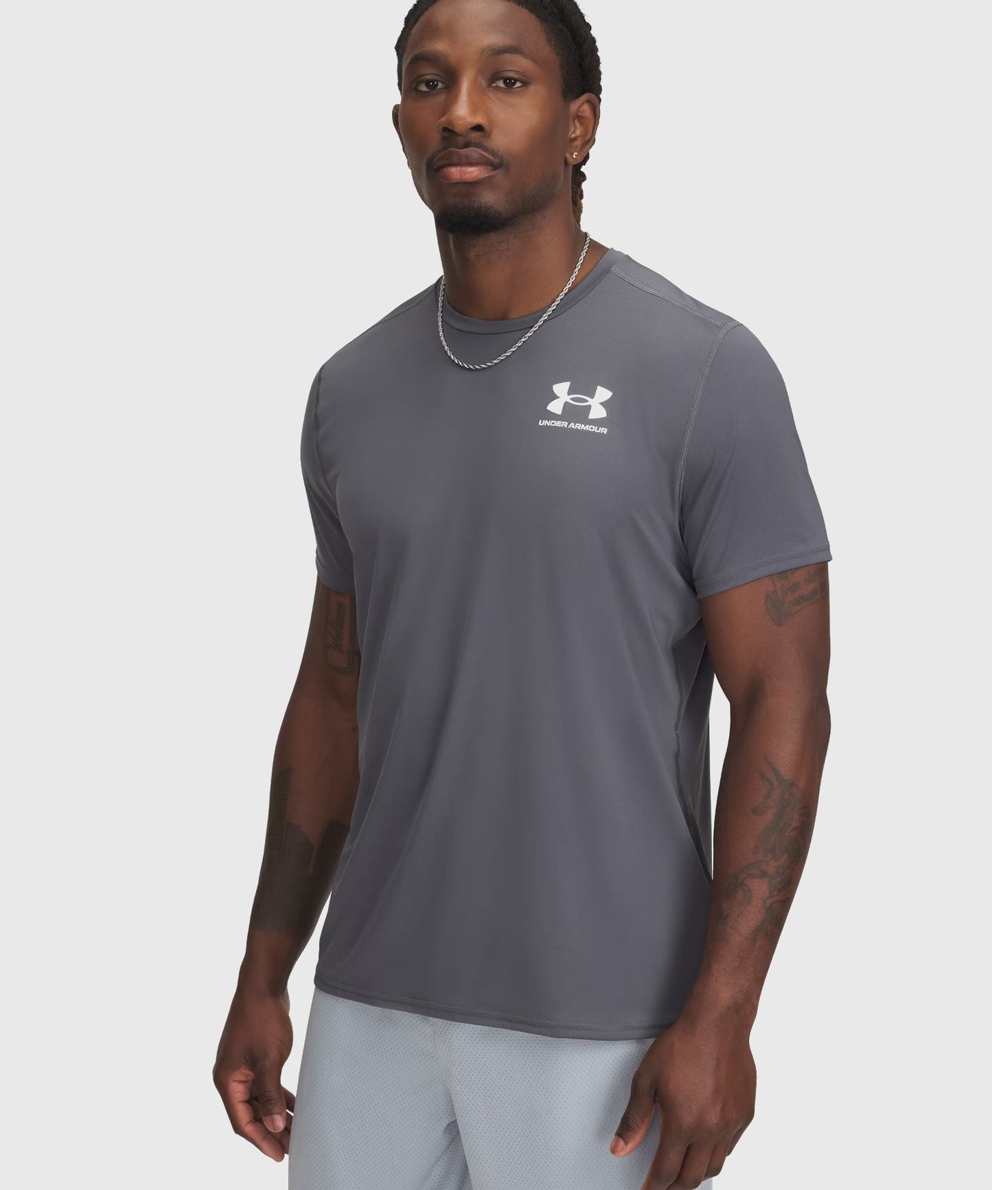 T-shirt Under Armour Ajusté Heatgear - Gris
