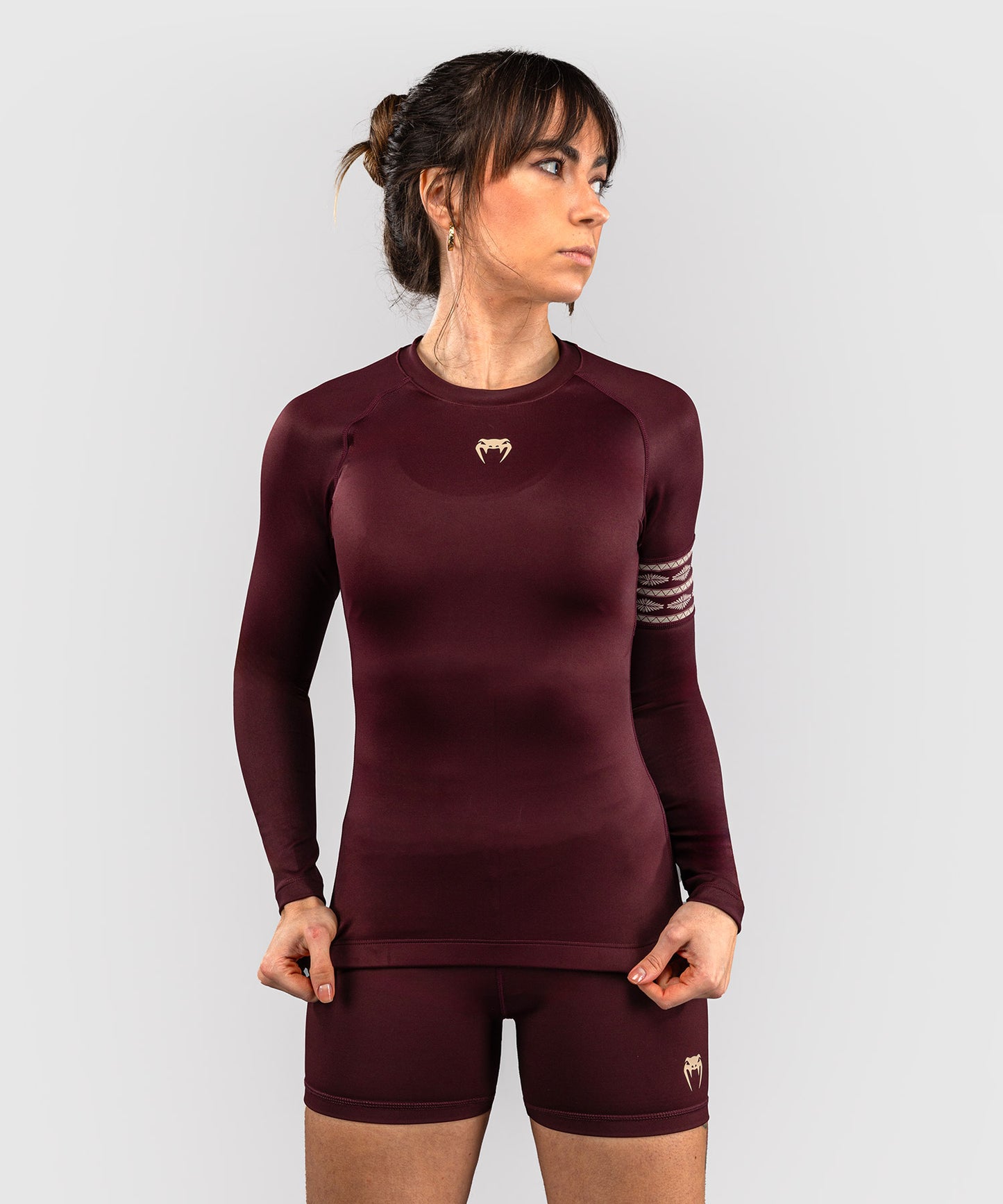 Venum Talisman Rashguard de Manga Larga - Ciruela