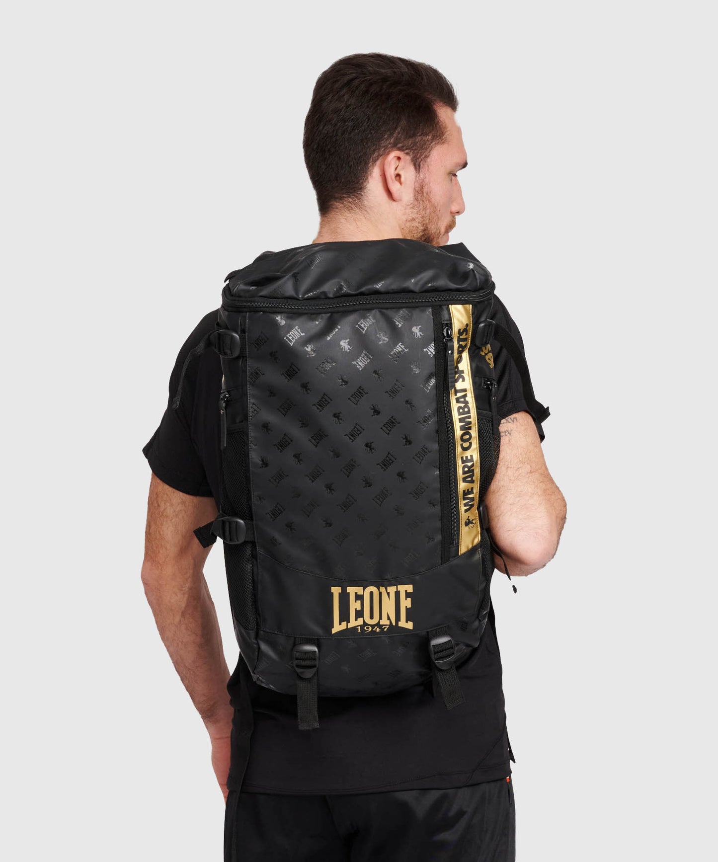 Leone DNA Mochila – Negro/Dorado