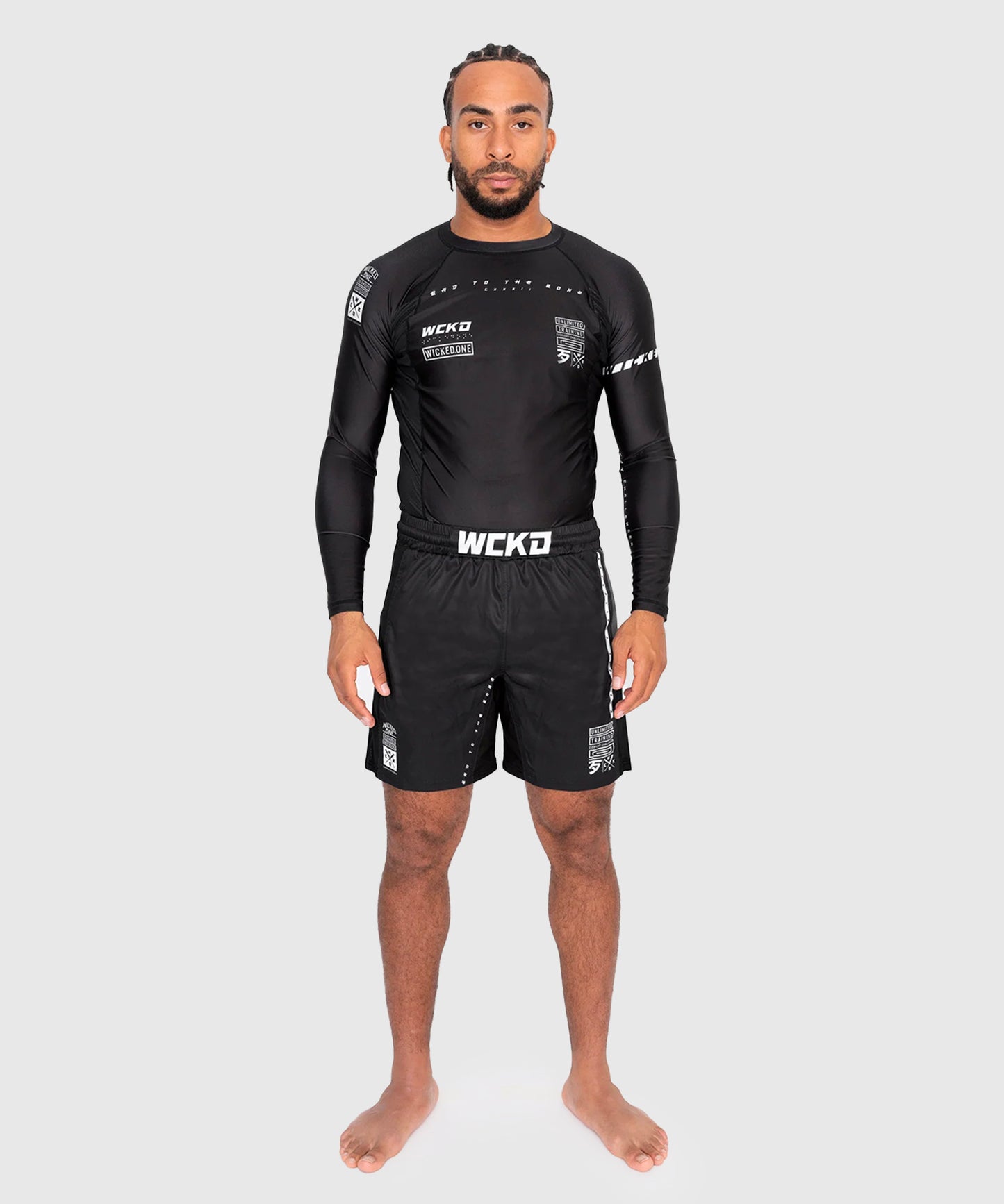 Wicked One Eager Track Fightshorts - Nero