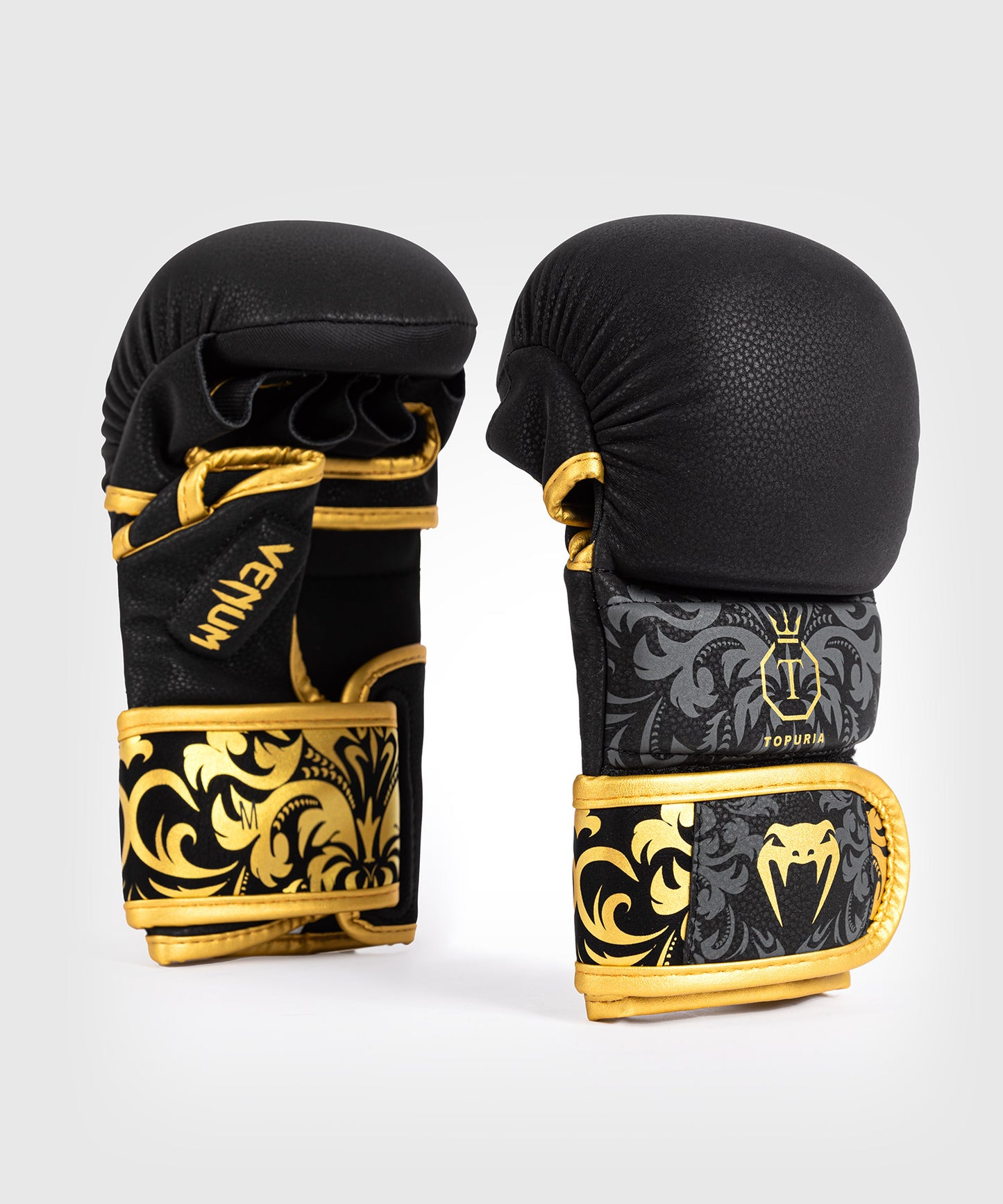 Gants de sparring MMA Serpenti Venum - Noir/Argent/Or