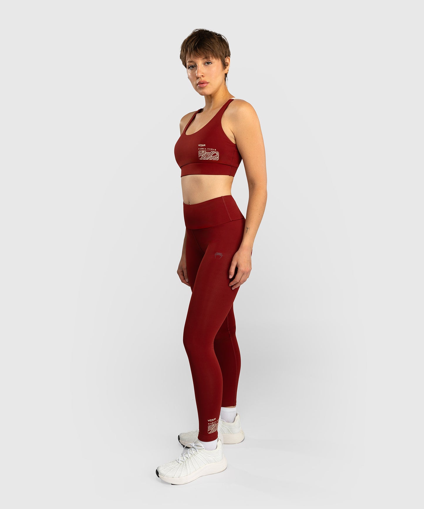 Venum Serpenti Women’s Leggings - Burgundy/Ivory