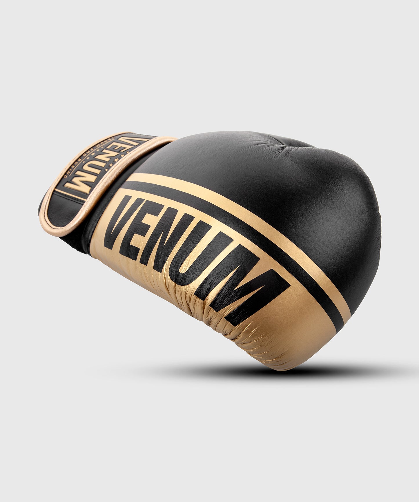 Gants de boxe pro Venum Shield Velcro - Noir/Or