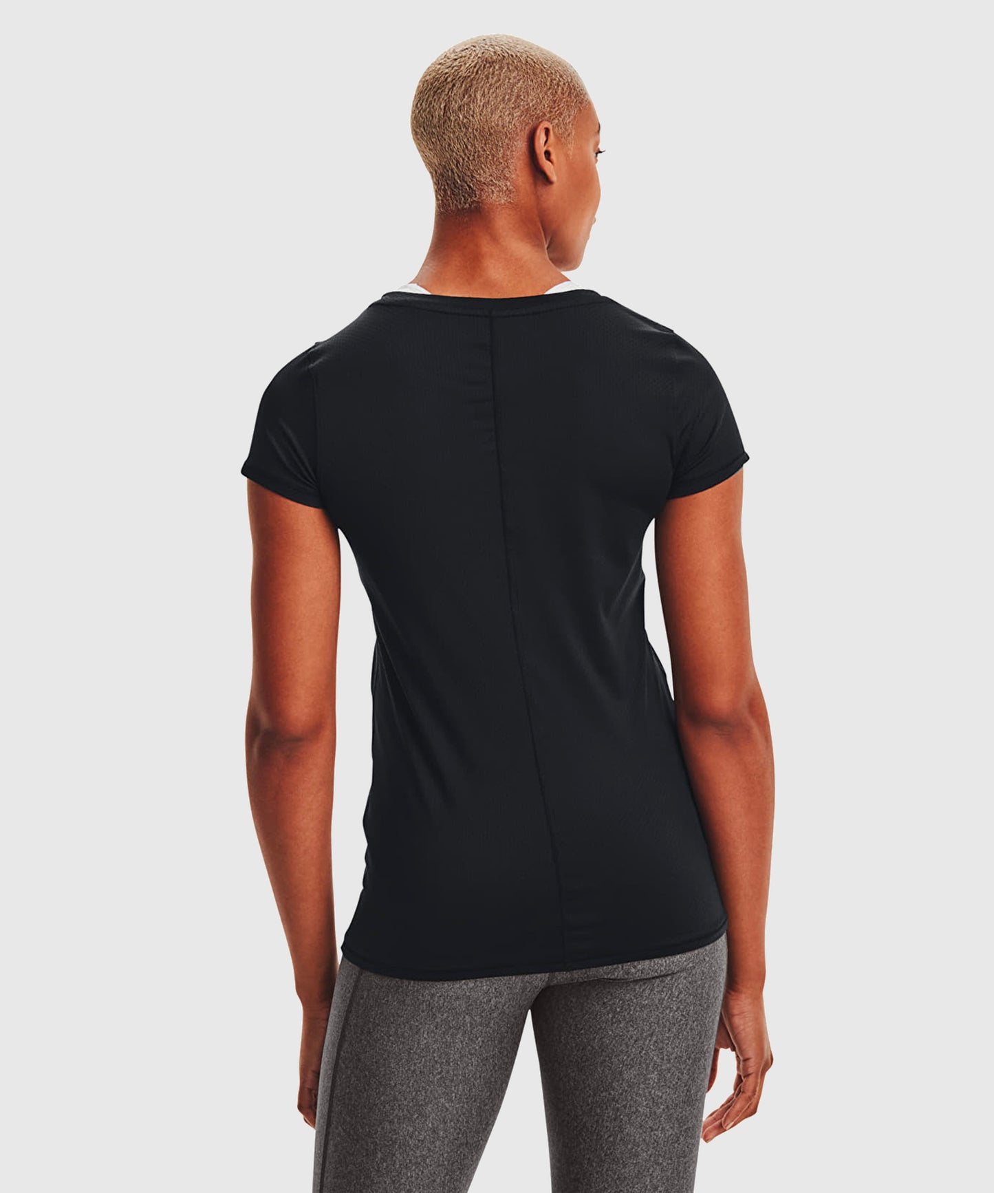 Under Armour Heatgear® Camiseta para Mujer – Negro