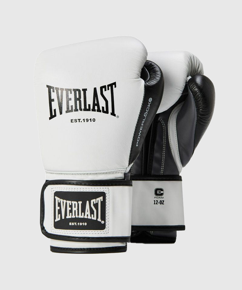 Everlast Powerlock OG Advanced Training Boxhandschuhe - Weiß/Schwarz