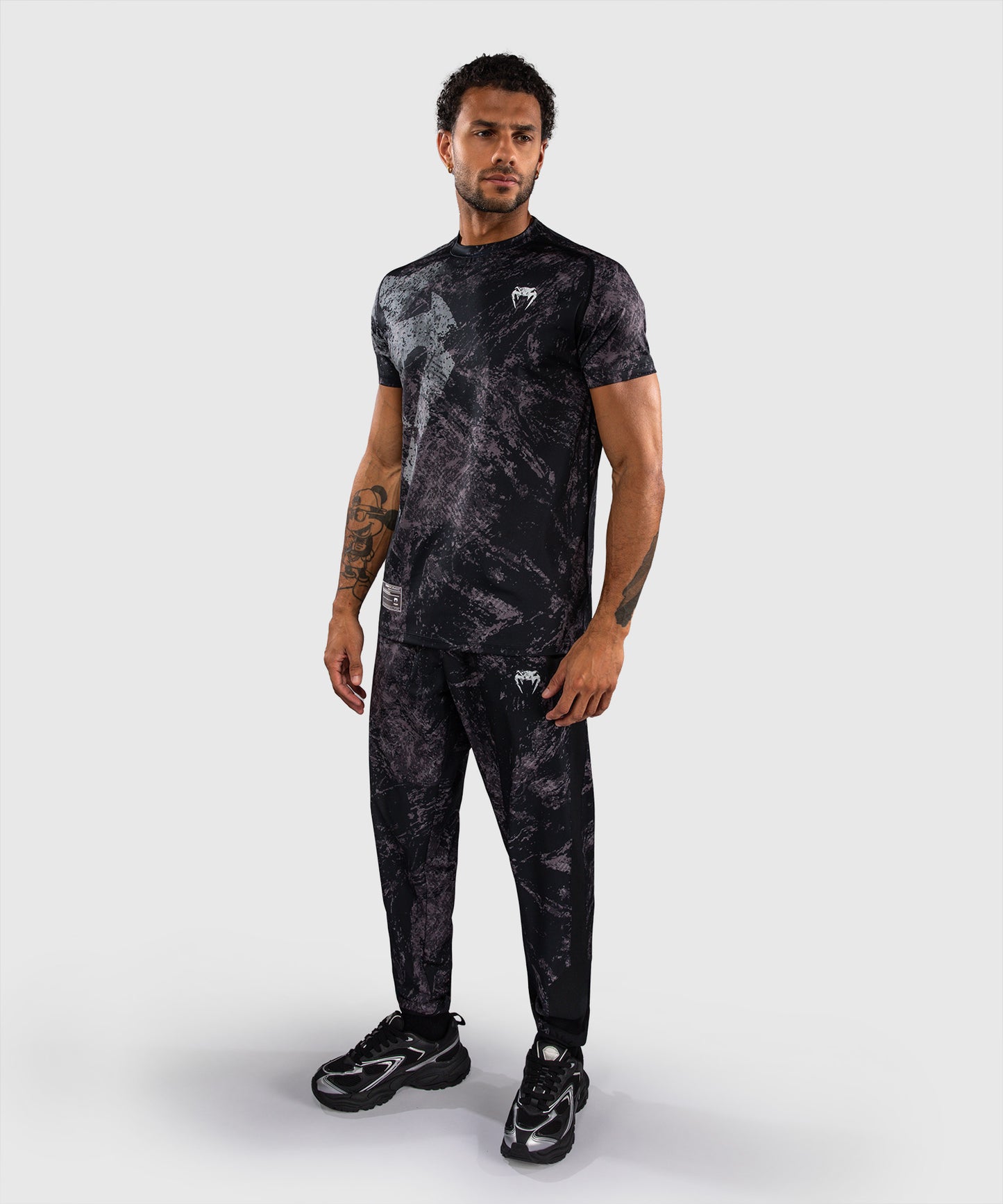 Venum Rage & Workout Dry Tech T-Shirt - Black/Grey