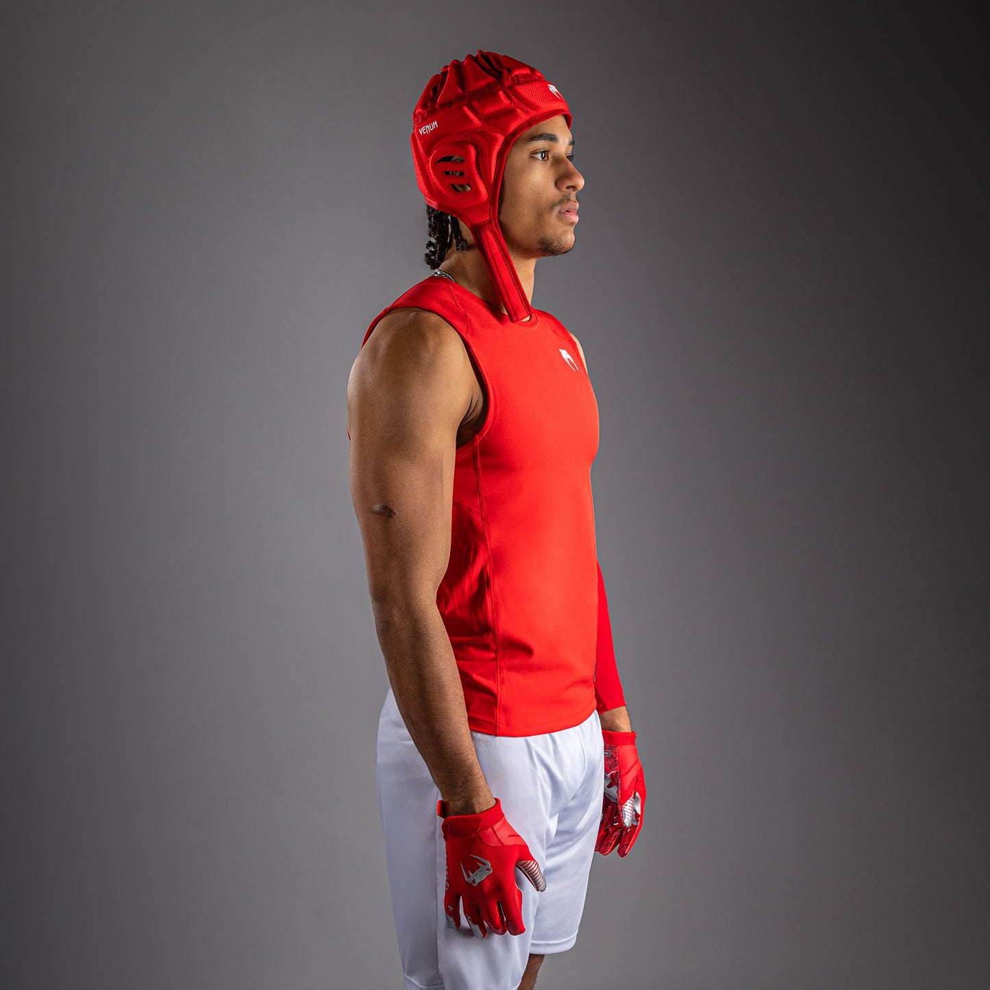 Venum Elite Football Maglietta a Compressione Senza Maniche - Rosso