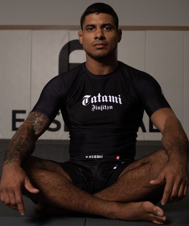 T-Shirt De Compression Tatami Fightwear Gothic Manches Courtes - Noir
