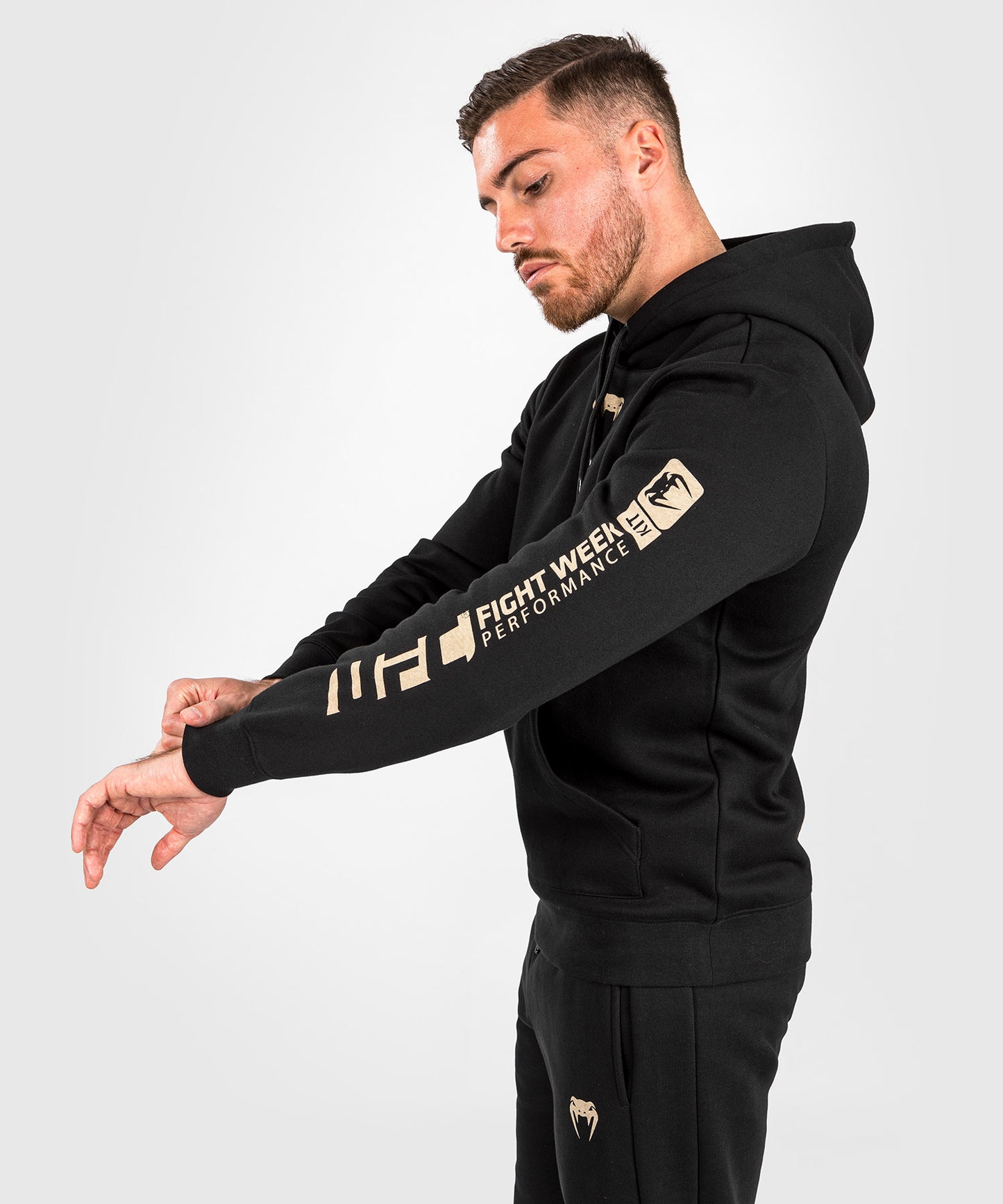 Sweatshirt à capuche pour Hommes UFC Adrenaline by Venum Fight Week - Noir