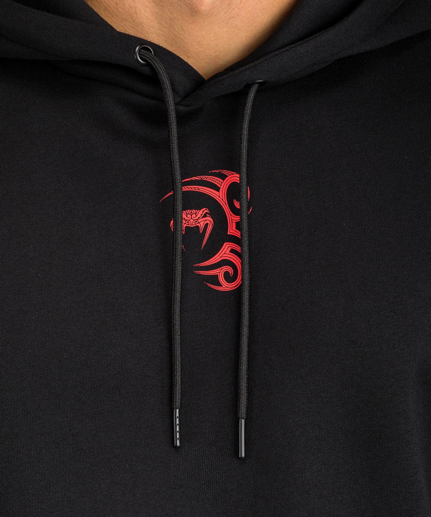 Sweat à capuche Venum x Mike Tyson Tiger - Noir Profond/Rouge Intense