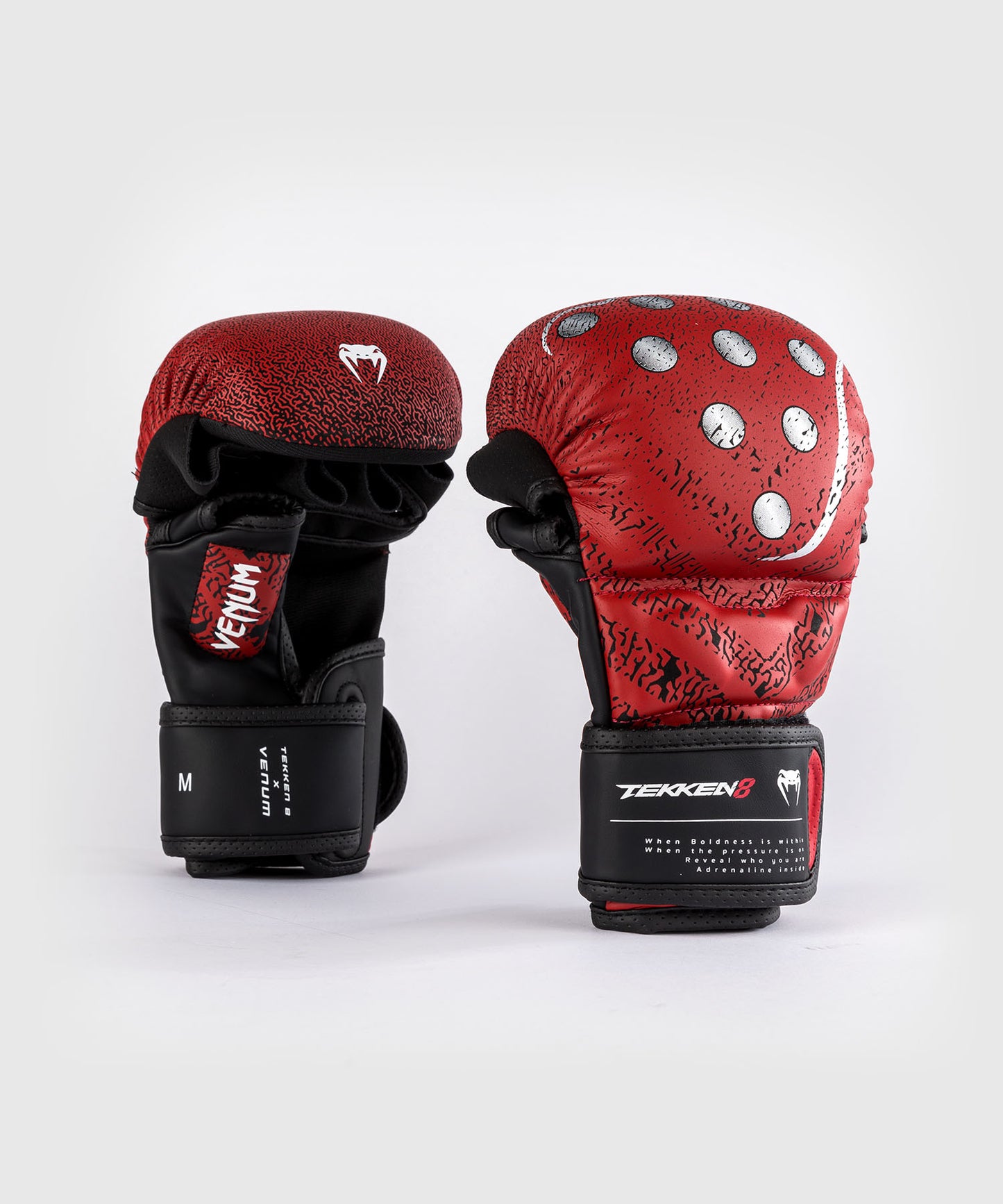 Gants de sparring MMA Kazuya Venum x TEKKEN 8 - Rouge/Noir