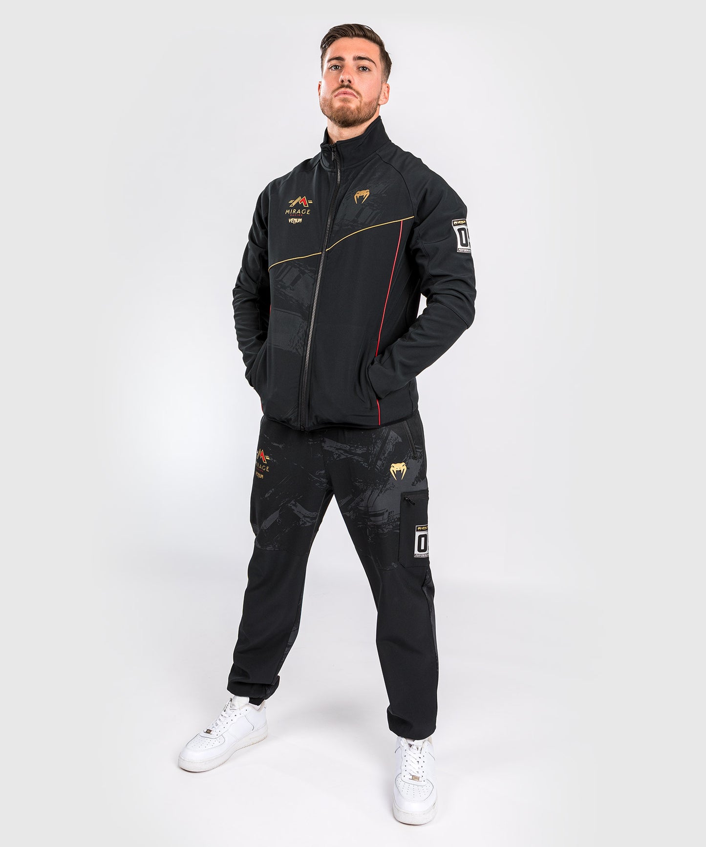 Venum x Mirage Chaqueta Softshell - Negro/Oro