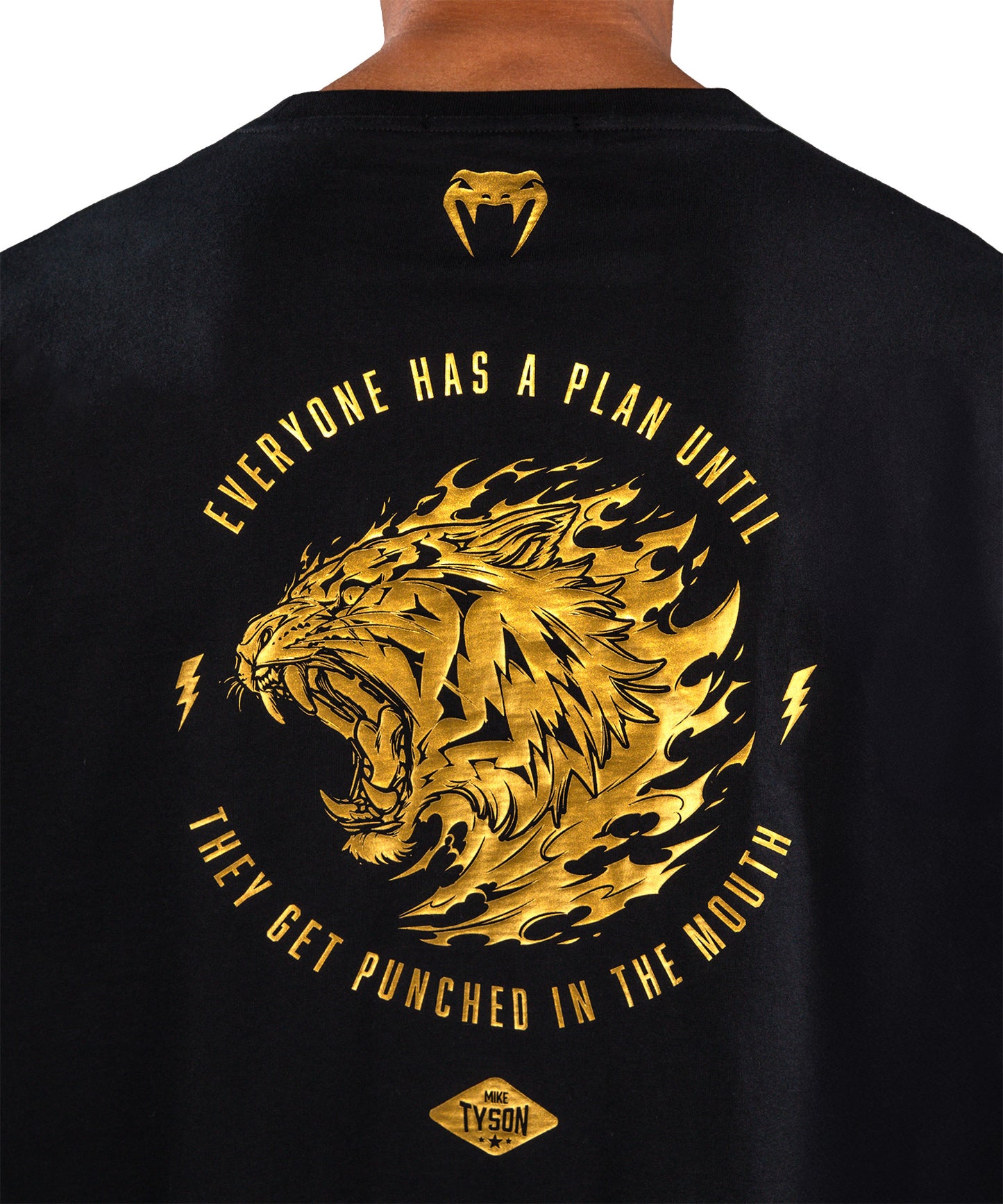 T-shirt Venum x Mike Tyson Tiger - Noir/Or