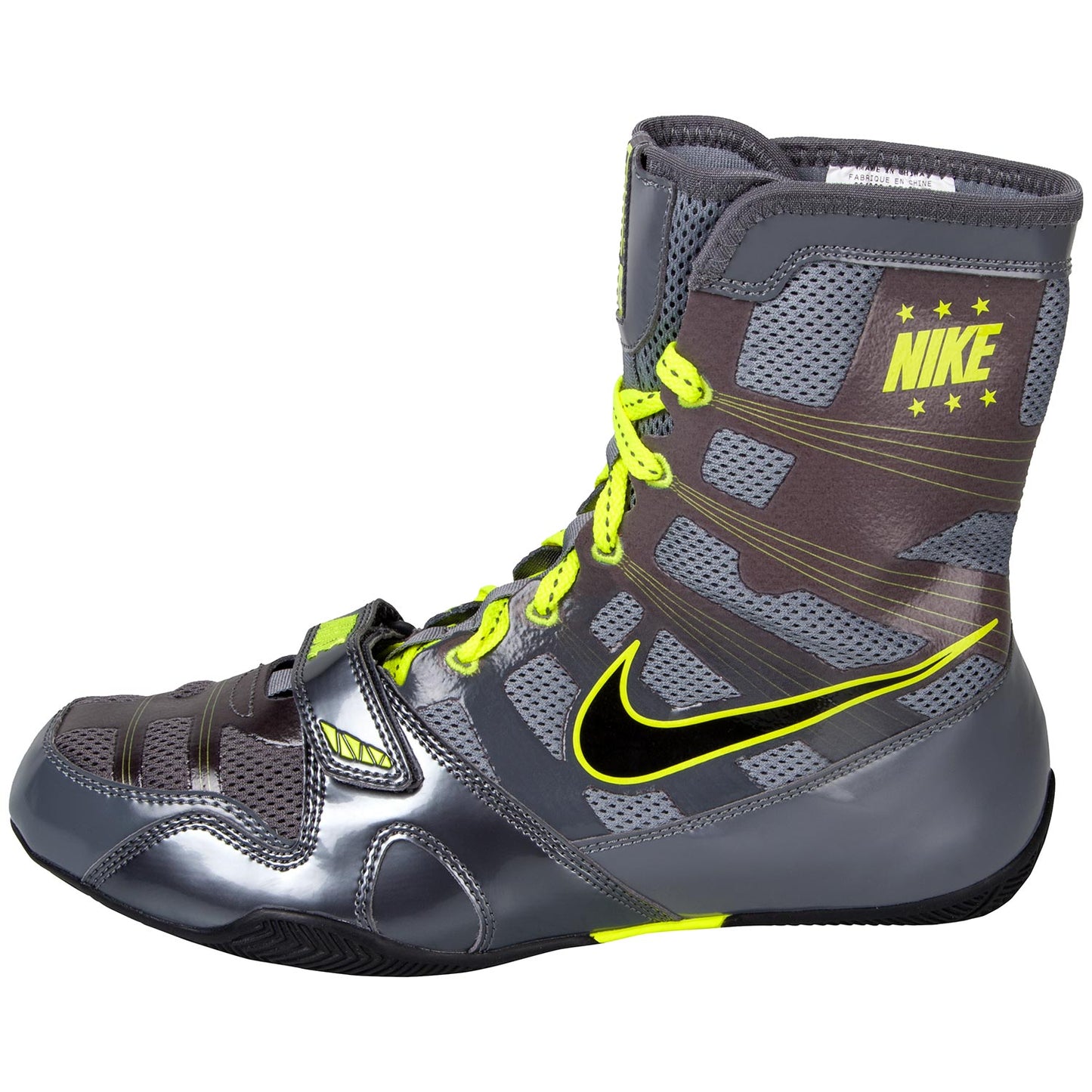 Nike Hyperko Mid-High Boxing Shoes - Grey/Yellow