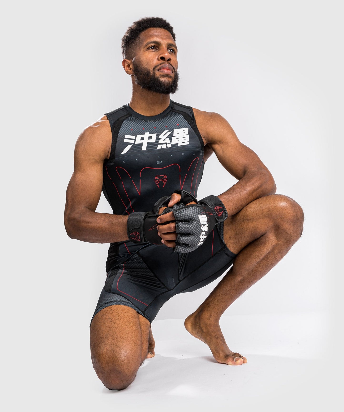 Rashguard Venum Okinawa 3.0 - Sans Manches - Noir/Rouge