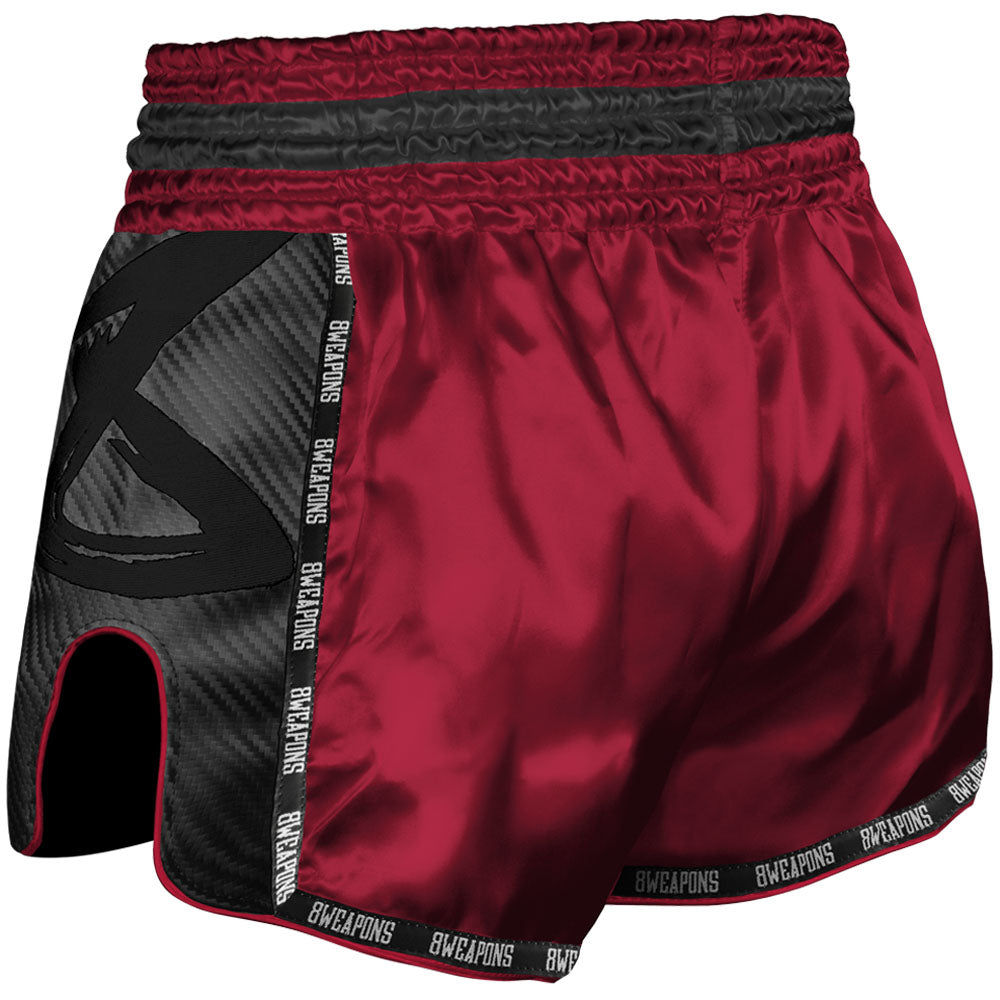 Carbon Muay Thai Shorts - Rot