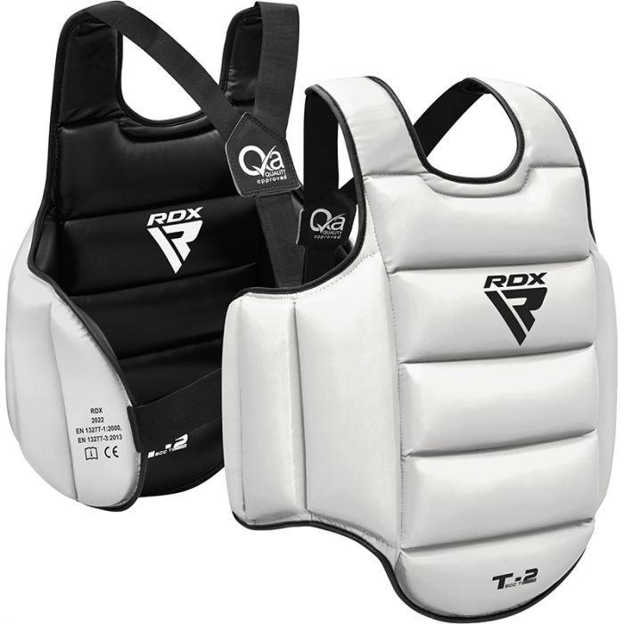 RDX T2 Peto Reversible Semi Contact - Negro/Blanco