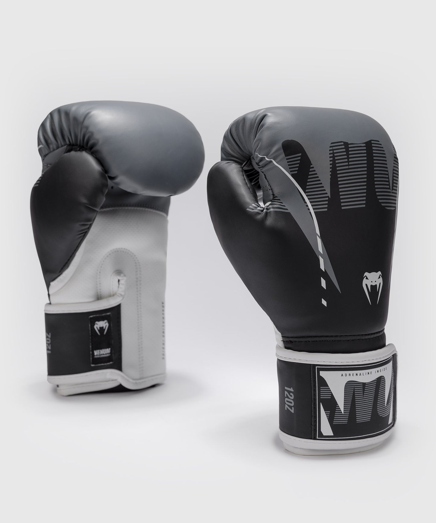 Gants de Boxe Venum Adrenaline – Noir/Gris Argenté