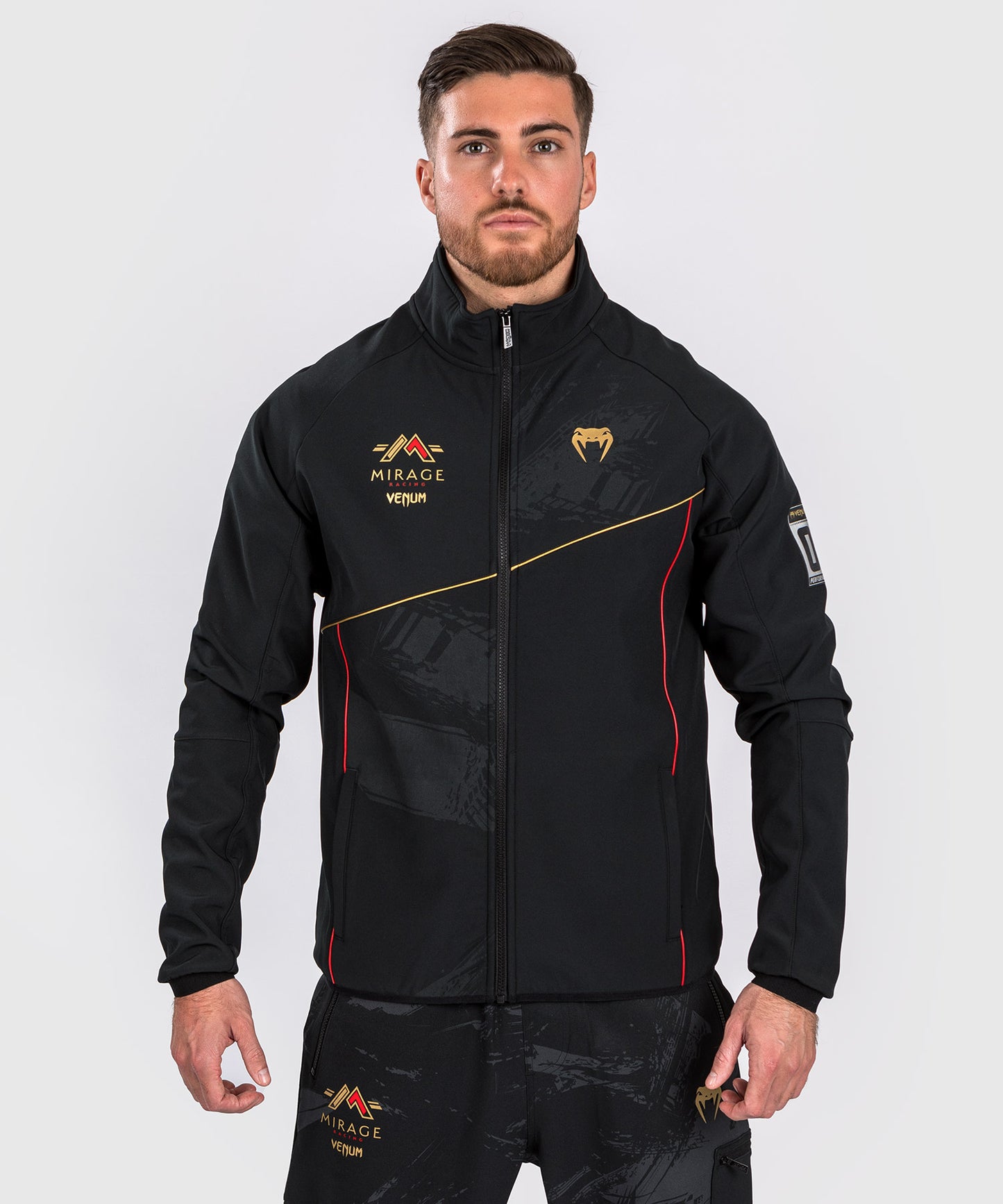 Venum x Mirage Chaqueta Softshell - Negro/Oro
