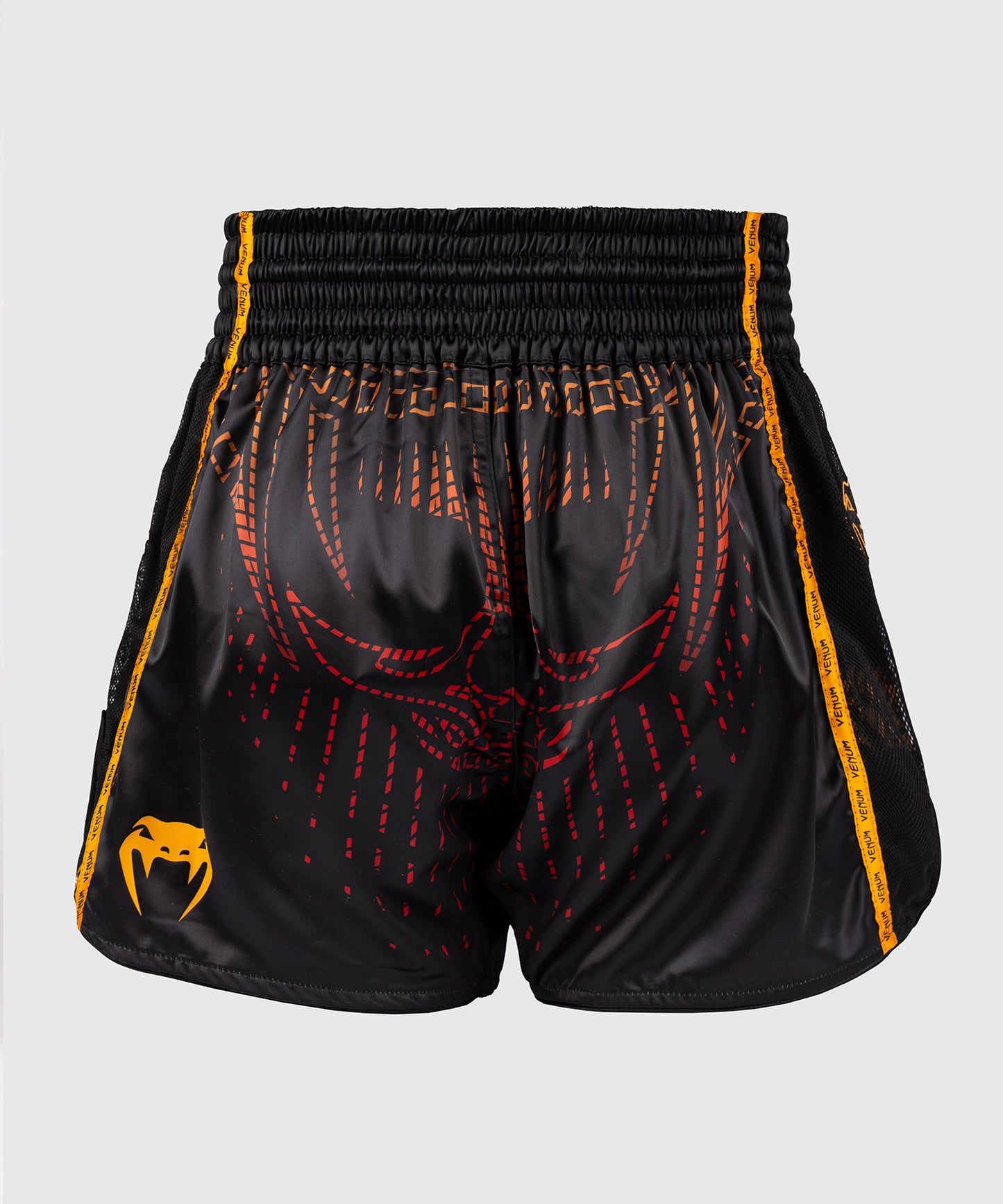 Venum Quetzal Fury Pantaloncini Muay Thaï - Nero/Rosso Fury/Arancione