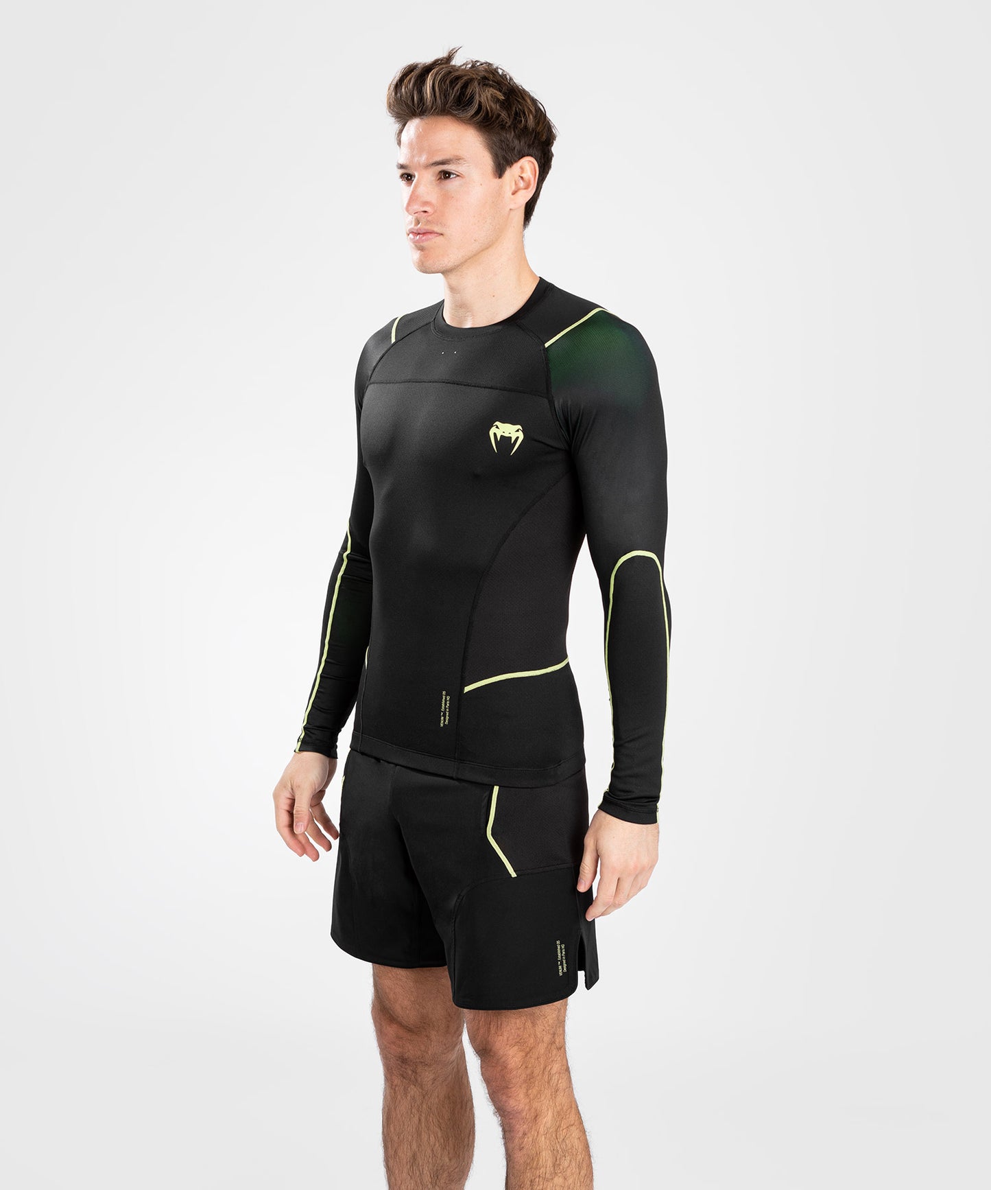 Rashguard Hommes - Manches longues Venum Fusion 2.0 - Noir/Jaune