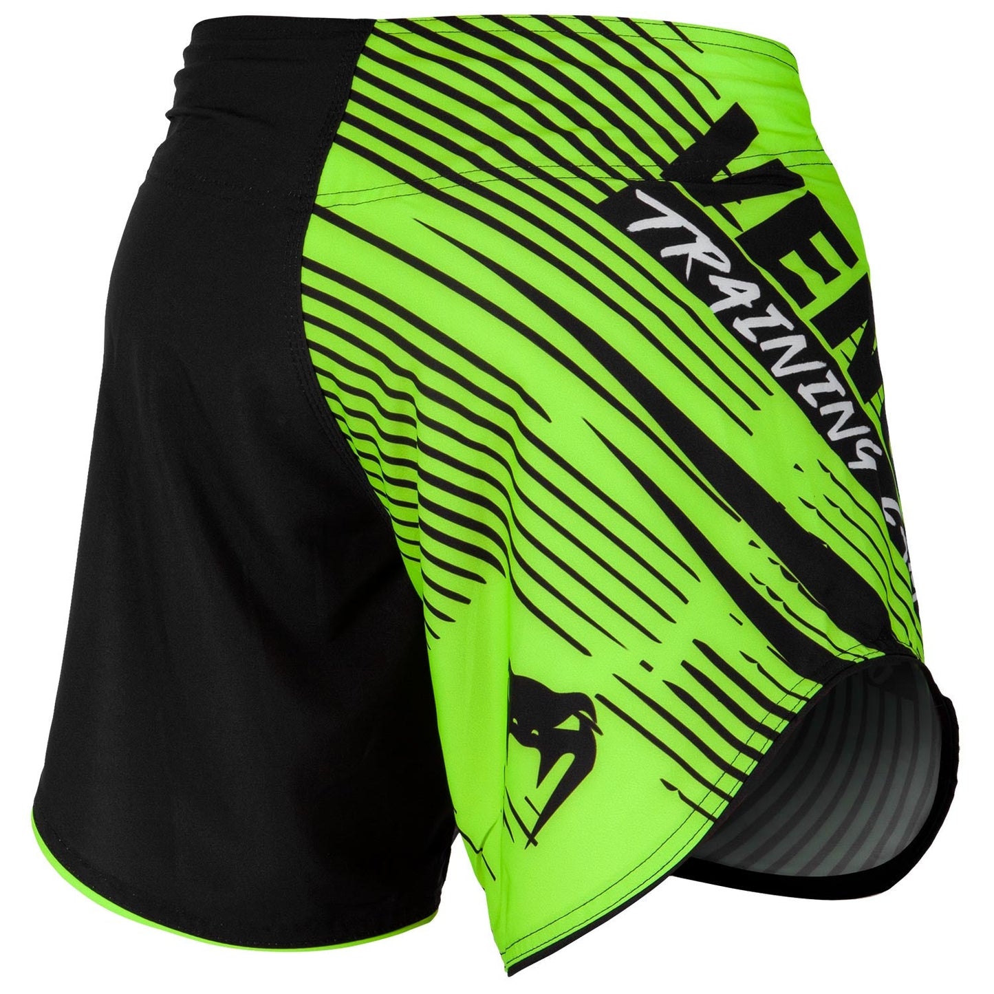 Venum Training Camp 2.0 short fightshorts - Black/Fluorescent Yellow