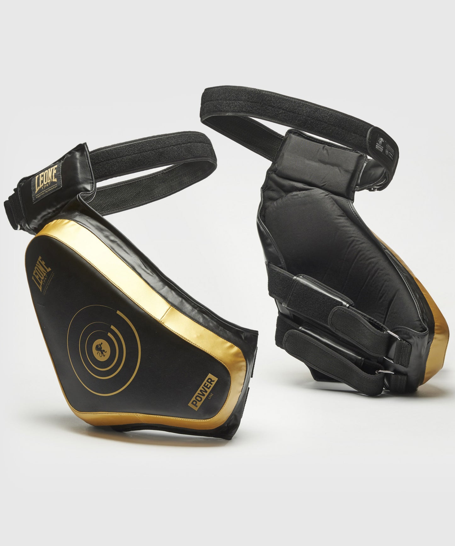 Leone PowerLine Protectores de Muslo – Negro/Dorado