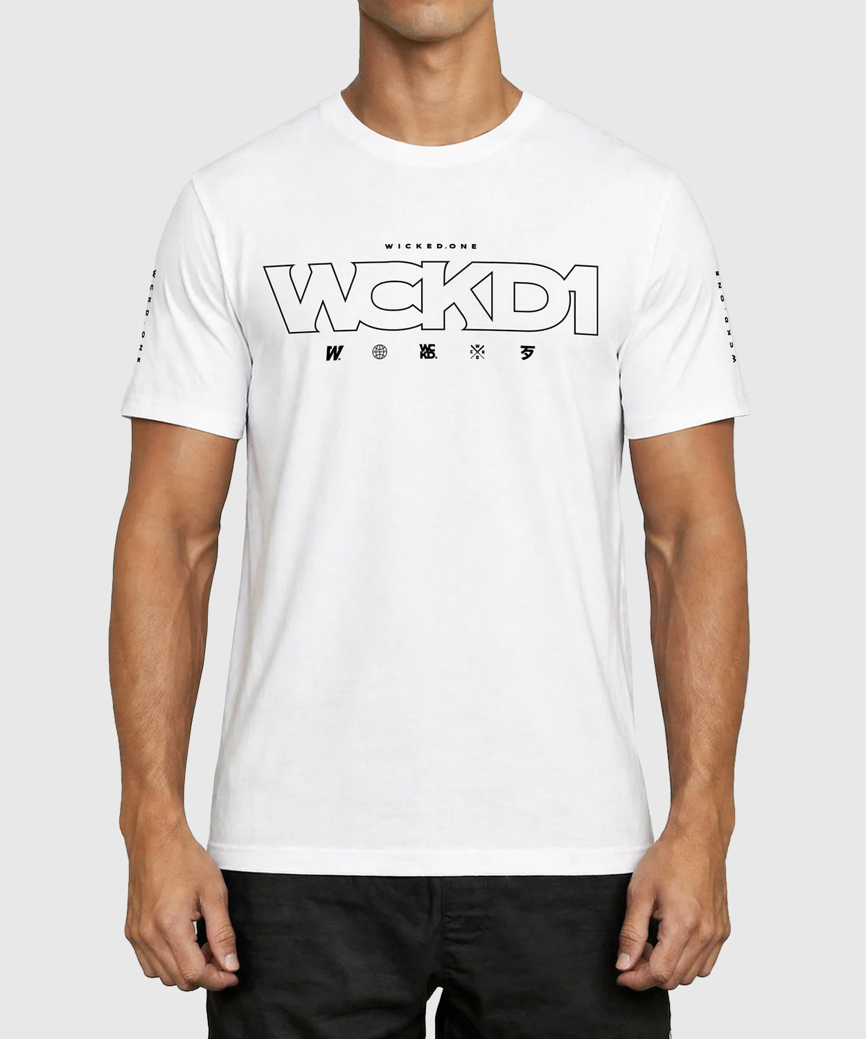 T-Shirt Wicked One Lazer-Cut - Blanc