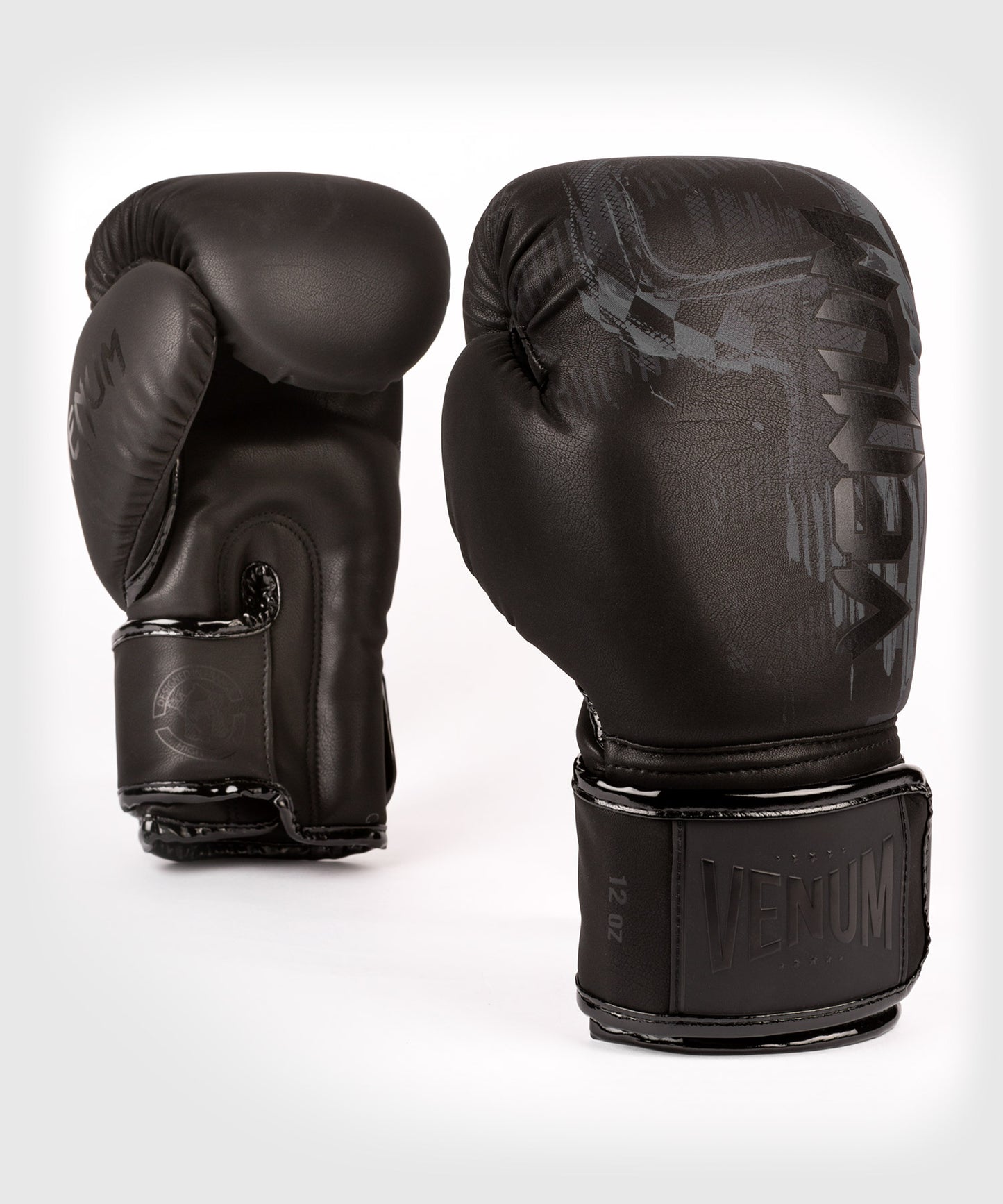 Venum Skull Boxing Gloves - Black/Black