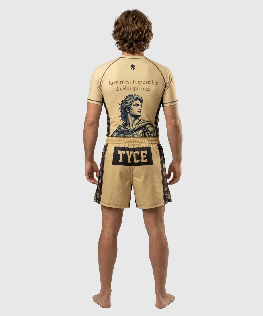 TYCE CULTURE OF WAR Alexander the Great Grappling Rashguard - Gold