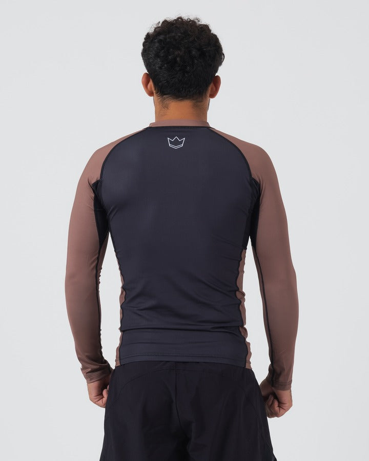 Kingz Ranked Performance V2 Langarm-Rashguard - Braun