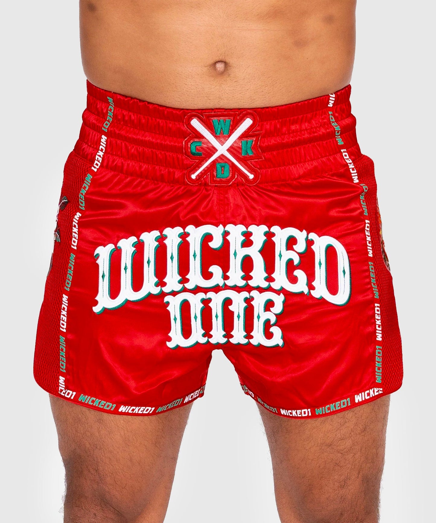 Wicked One Bandido Pantaloncini da Muay Thai - Rosso