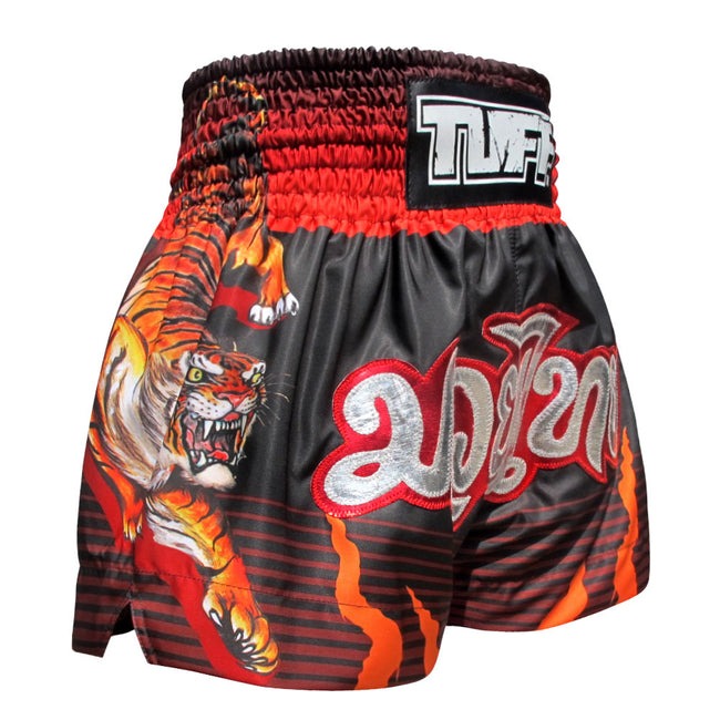 Tuff Tiger Muay Thai Shorts - Schwarz