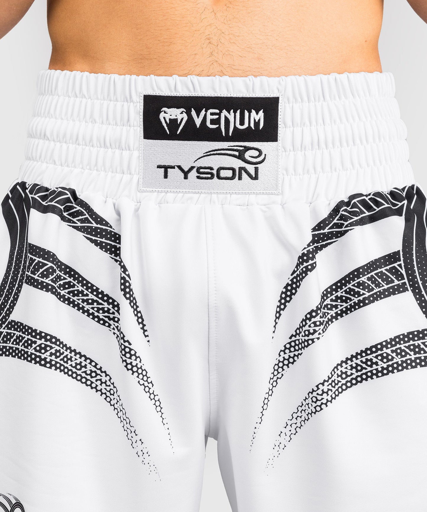 Venum x Mike Tyson Tiger Boxing Shorts - Optical White/Deep Black