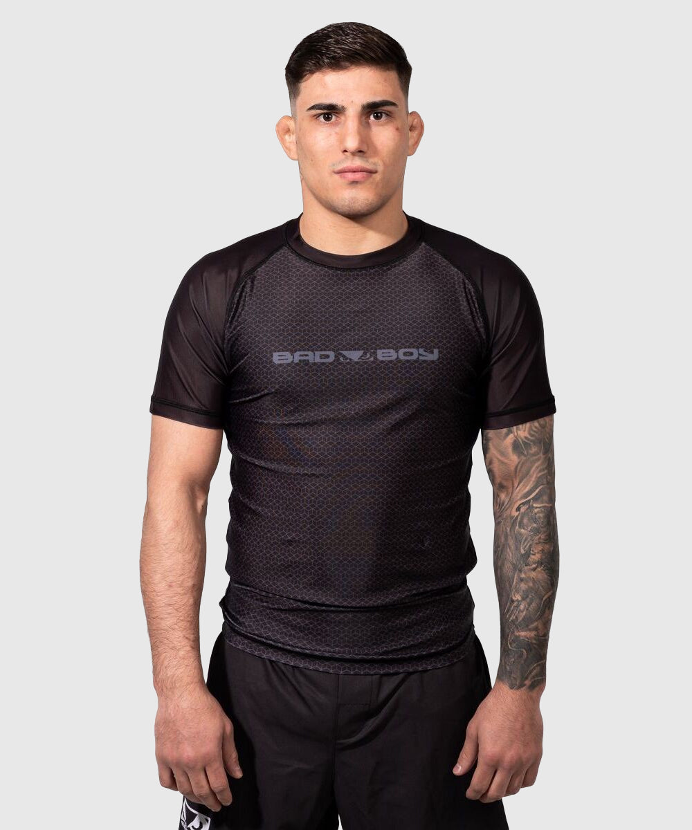 Bad Boy No-Gi Short Sleeve Rashguard - Black/Black