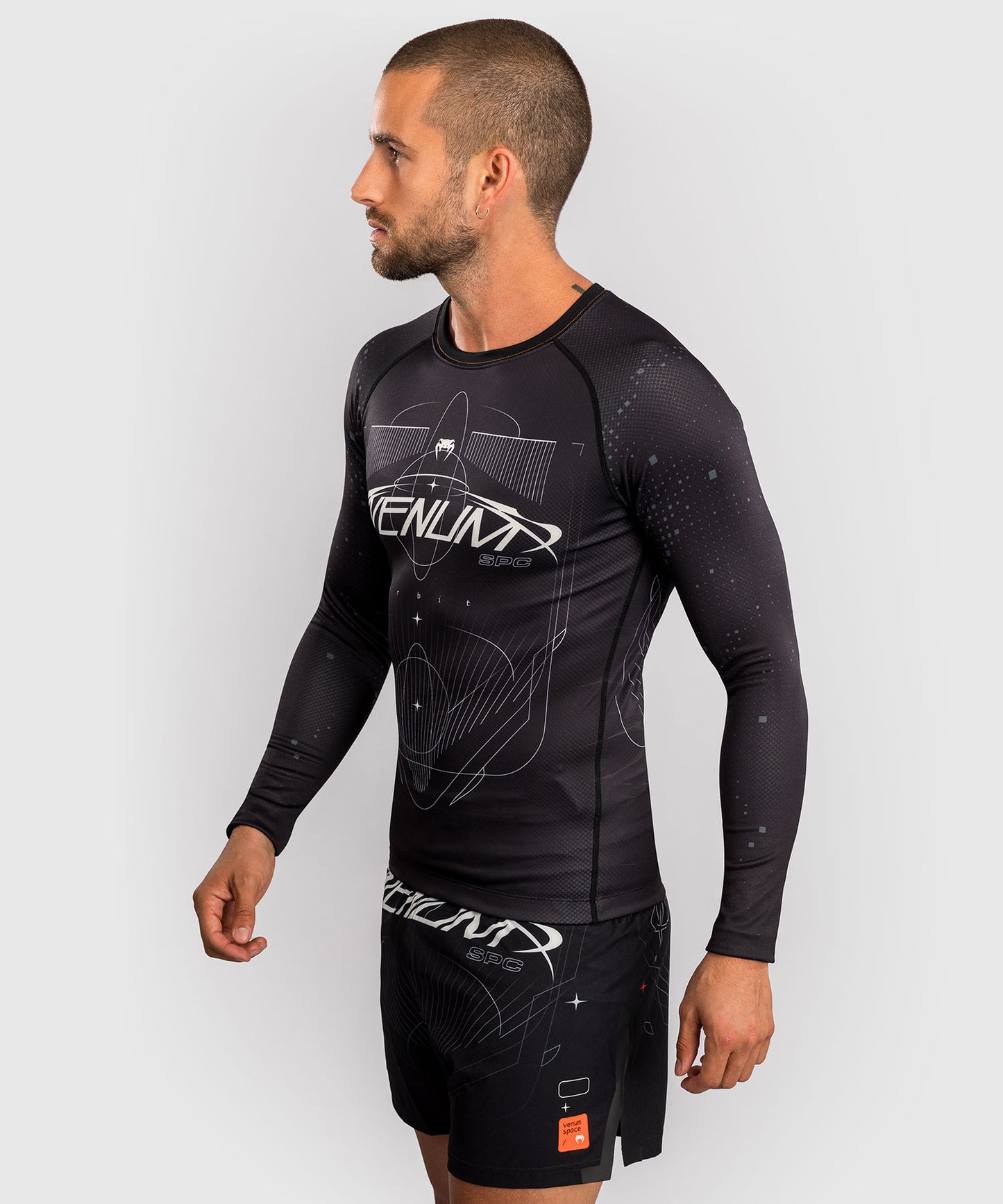 Venum Eclipse Rashguard a manica lunga – Nero/Avorio
