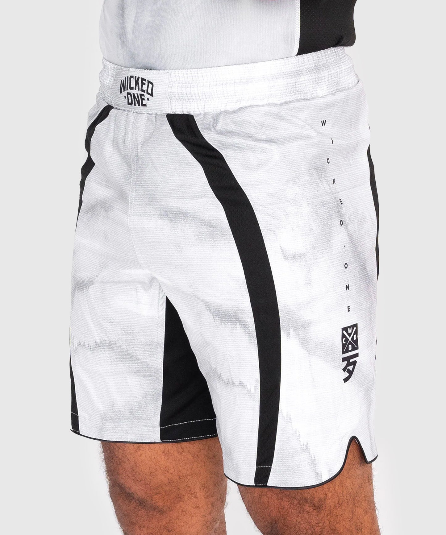 Wicked One Eager Contest Fightshorts - Bianco/Nero