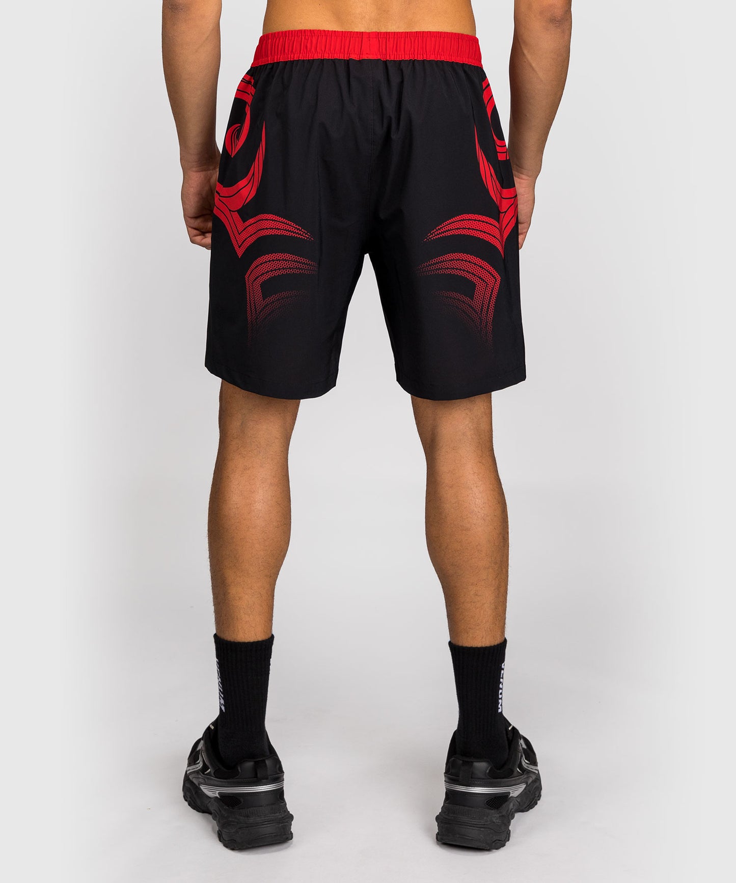 Short d'entraînement Venum x Mike Tyson Tiger - Noir Profond/Rouge Intense
