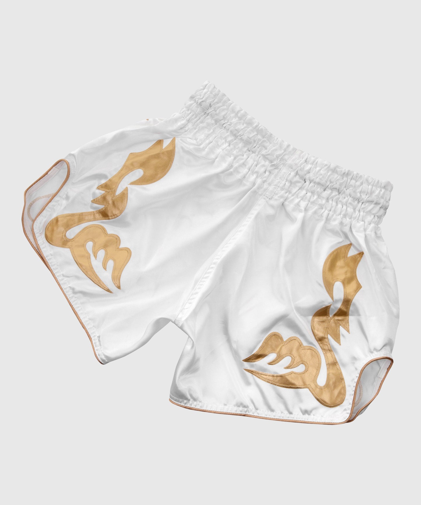 Short de Boxe Thaï Venum Bangkok Inferno - Blanc/Doré - Exclusivité