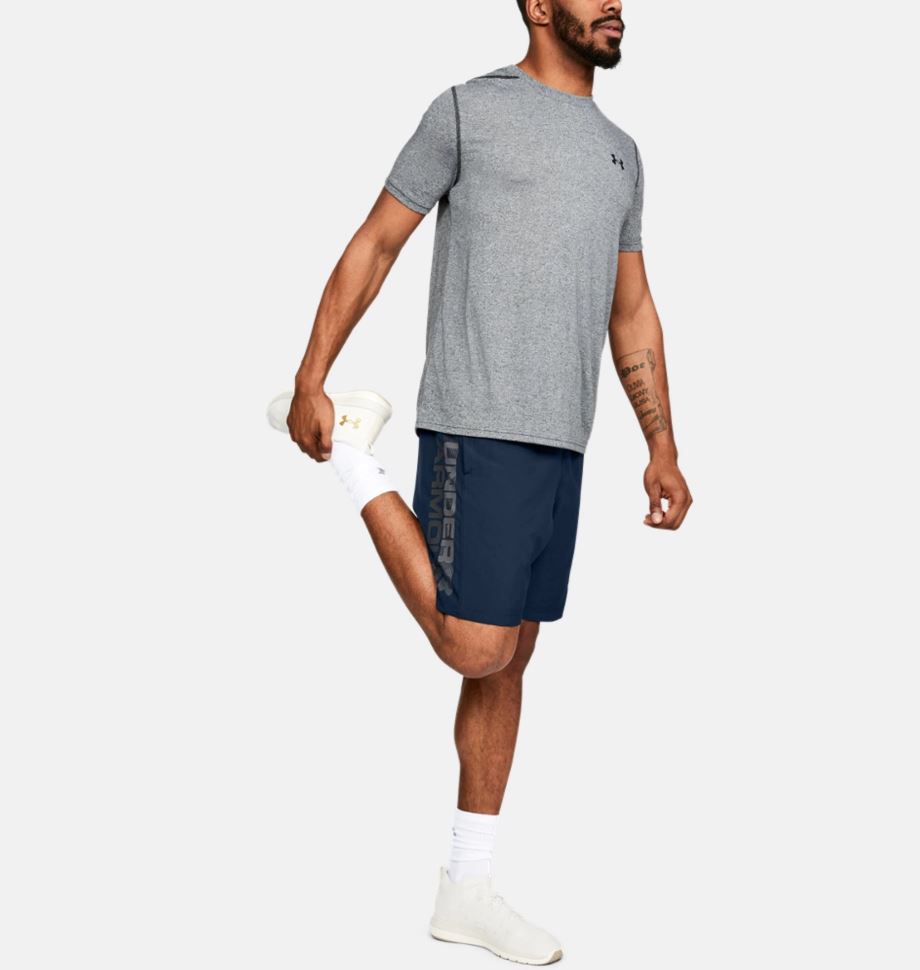 Under Armour Woven Graphic Wordmark Shorts – Azul Marino