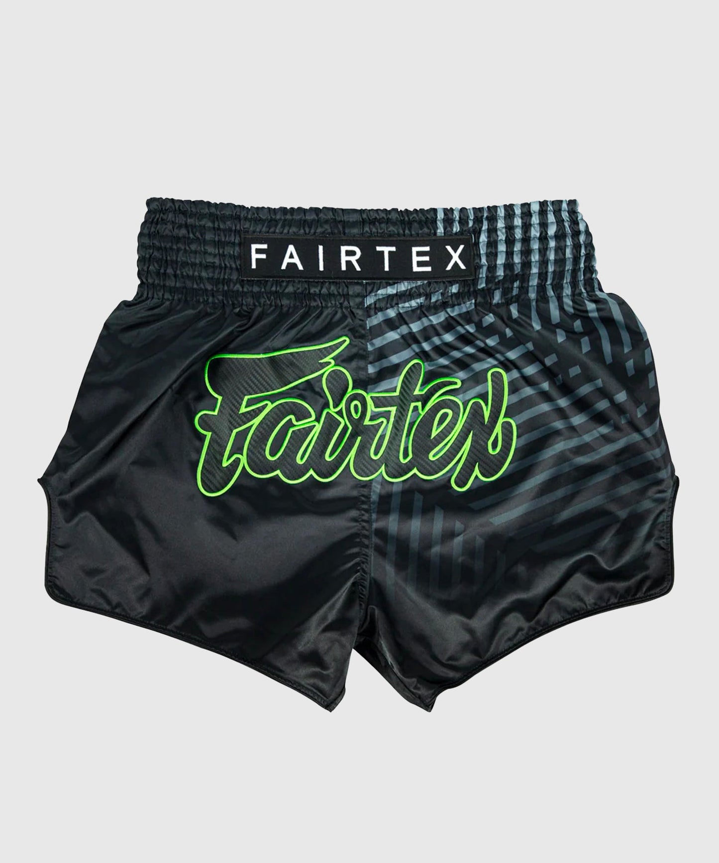 Short de Muay Thai Fairtex Racer - Noir/Vert