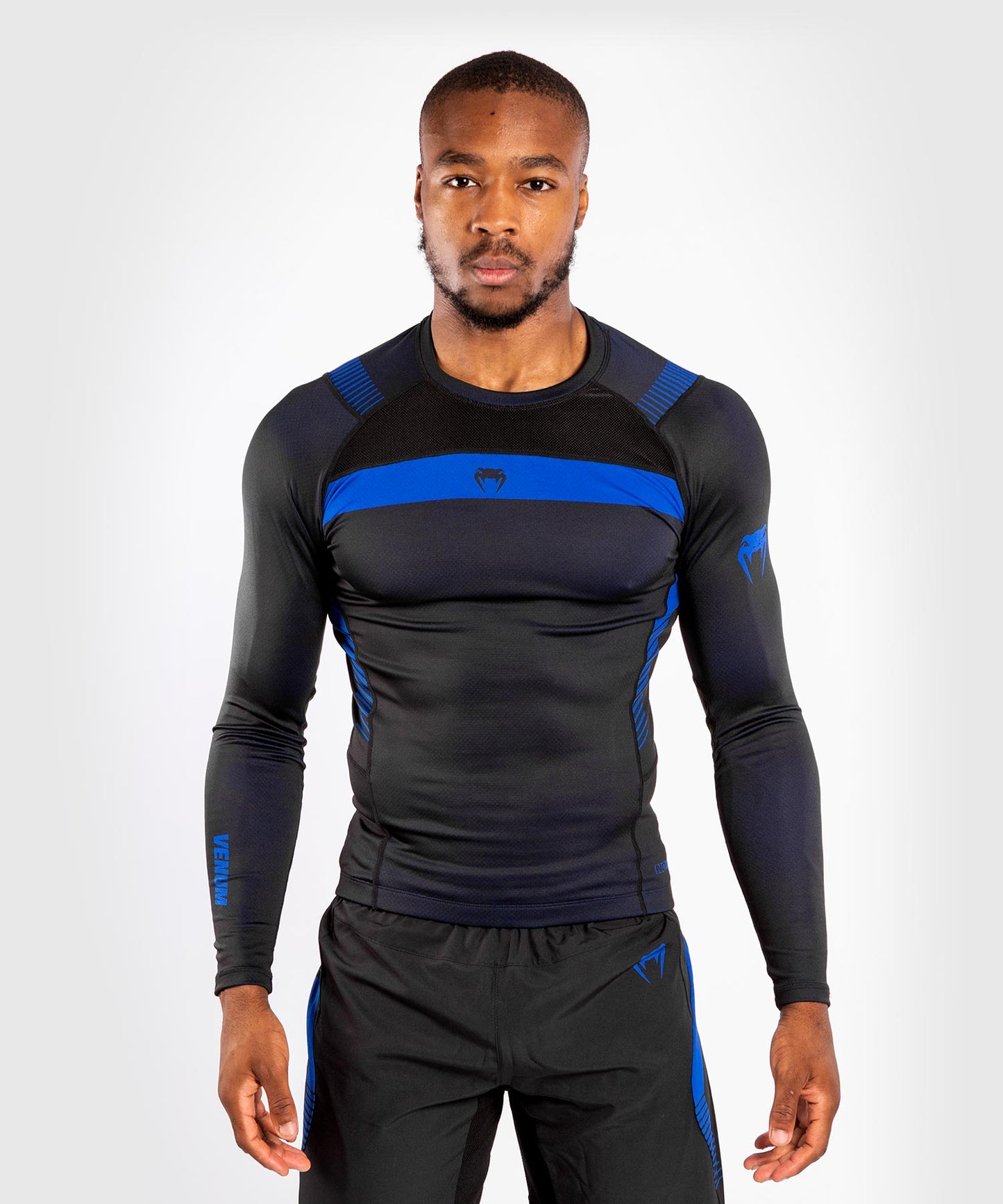 Venum NoGi 3.0 Rashguard - Long Sleeves - Black/Blue